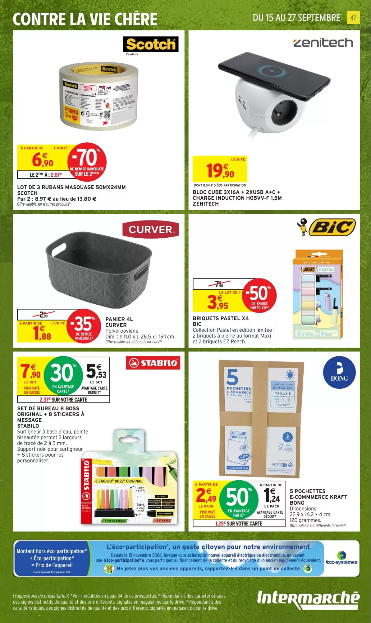 Prospectus promotionnel Intermarché Hyper valable à partir du 15/09/2026 - Page 47.