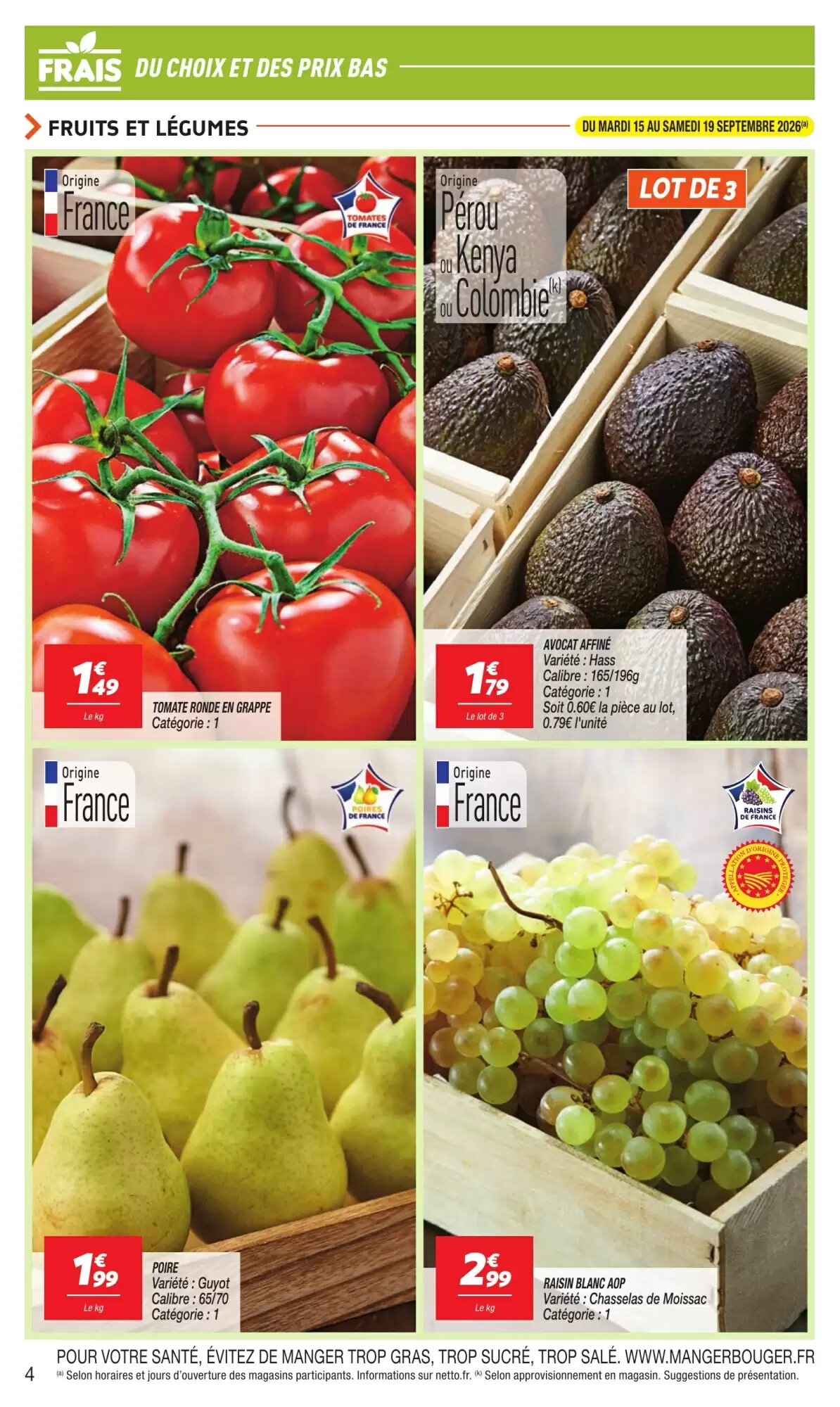 Prospectus promotionnel Netto valable à partir du 15/09/2026 - Page 4.