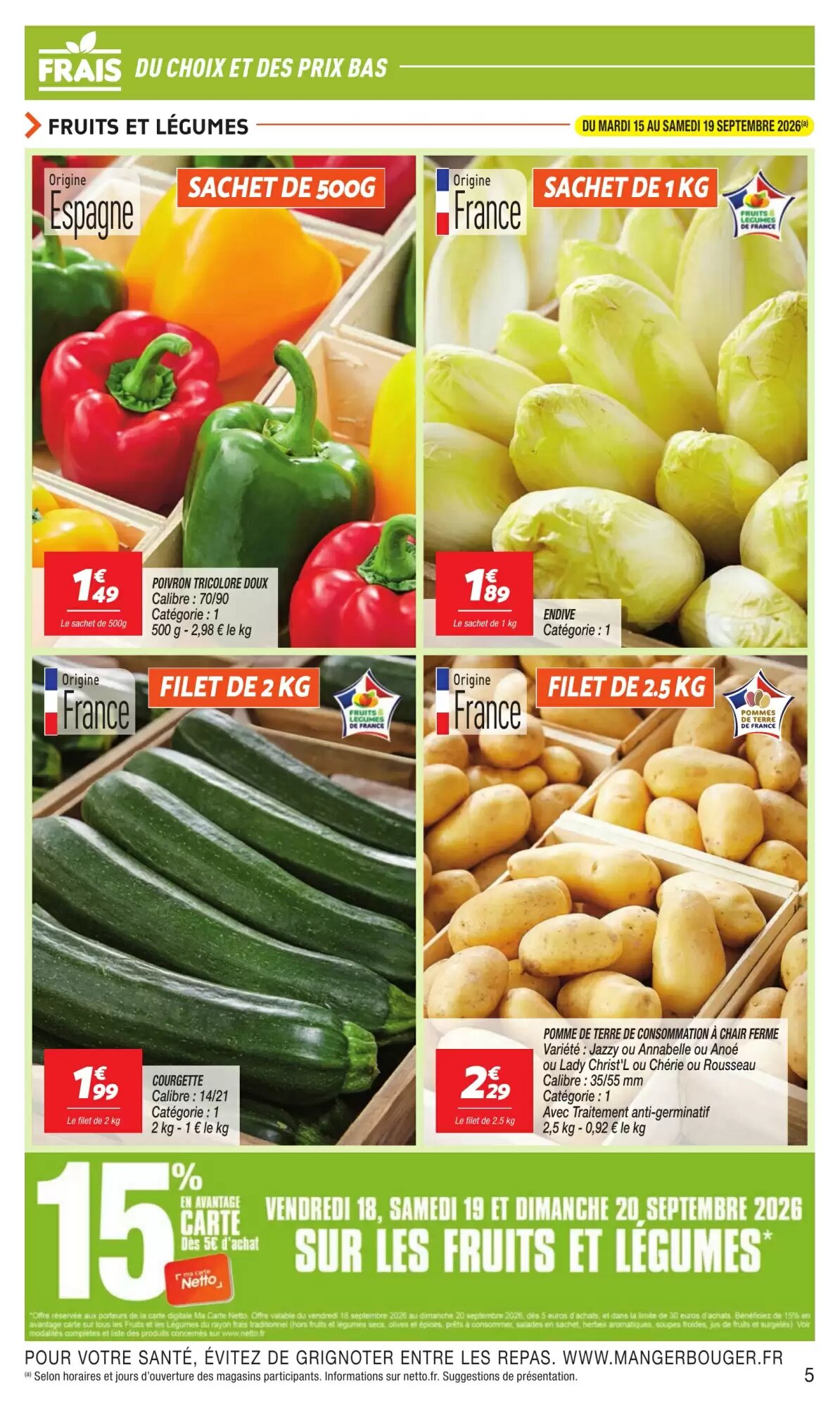 Prospectus promotionnel Netto valable à partir du 15/09/2026 - Page 5.