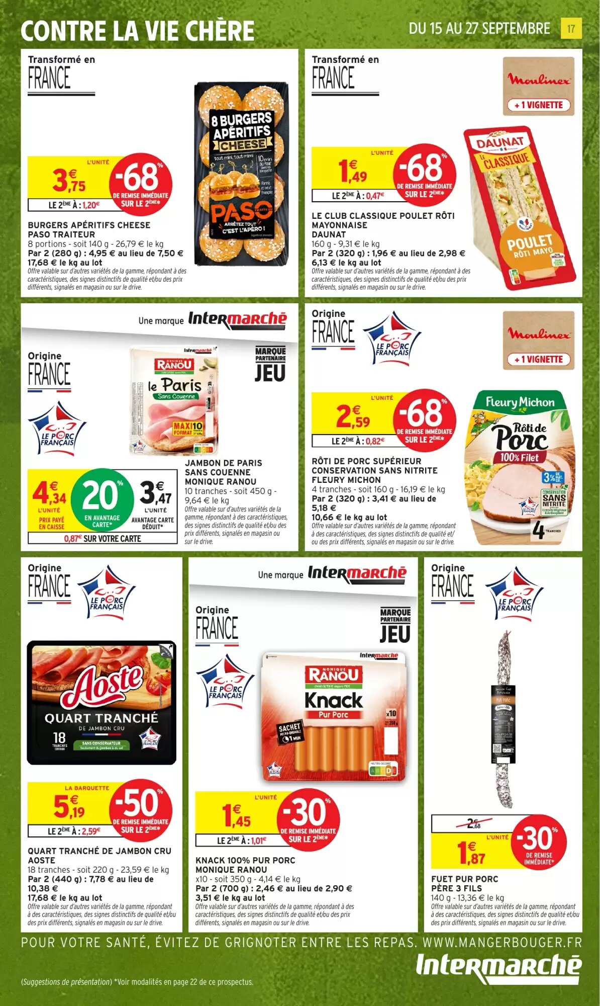 Prospectus promotionnel Intermarché valable à partir du 15/09/2026 - Page 17.