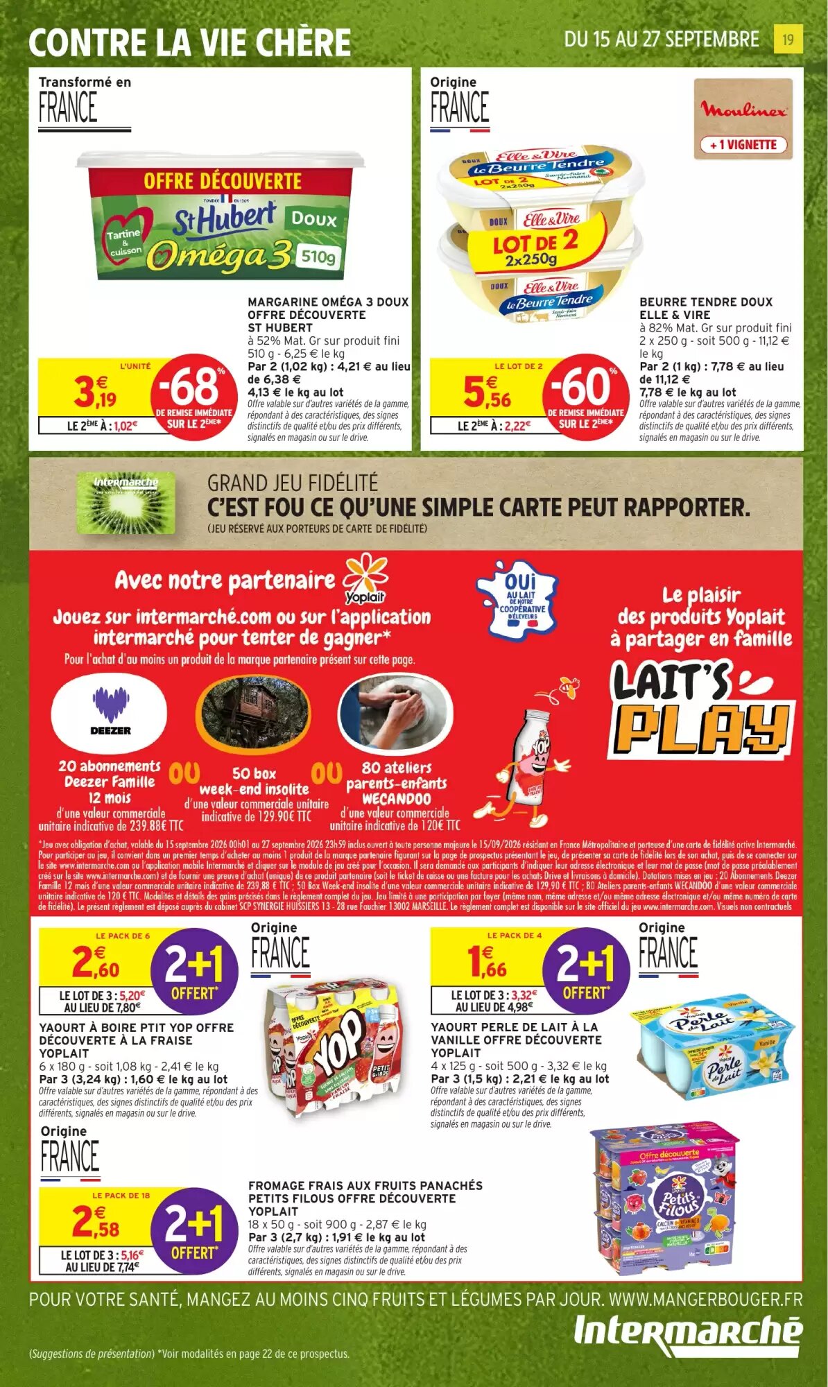 Prospectus promotionnel Intermarché valable à partir du 15/09/2026 - Page 19.