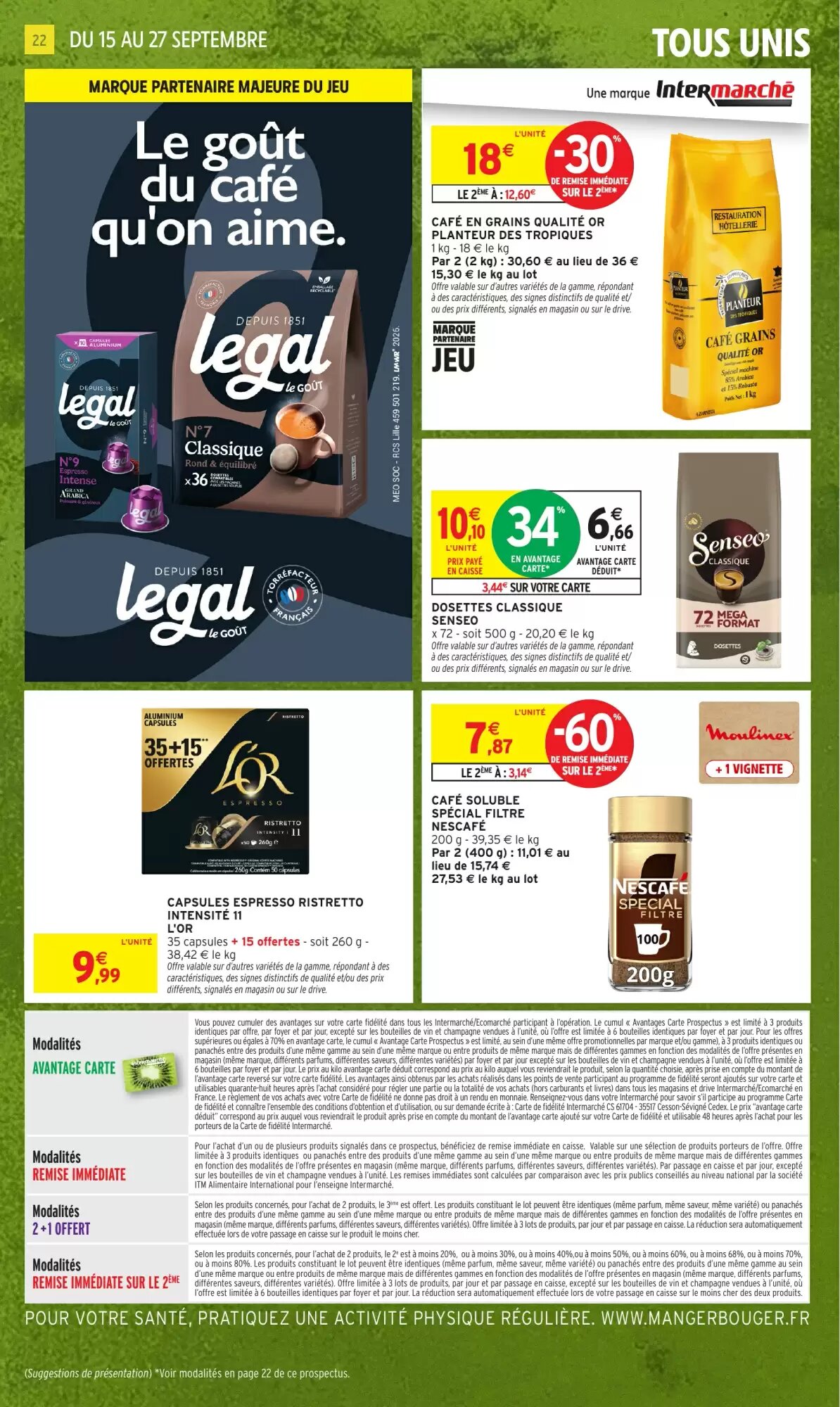 Prospectus promotionnel Intermarché valable à partir du 15/09/2026 - Page 22.