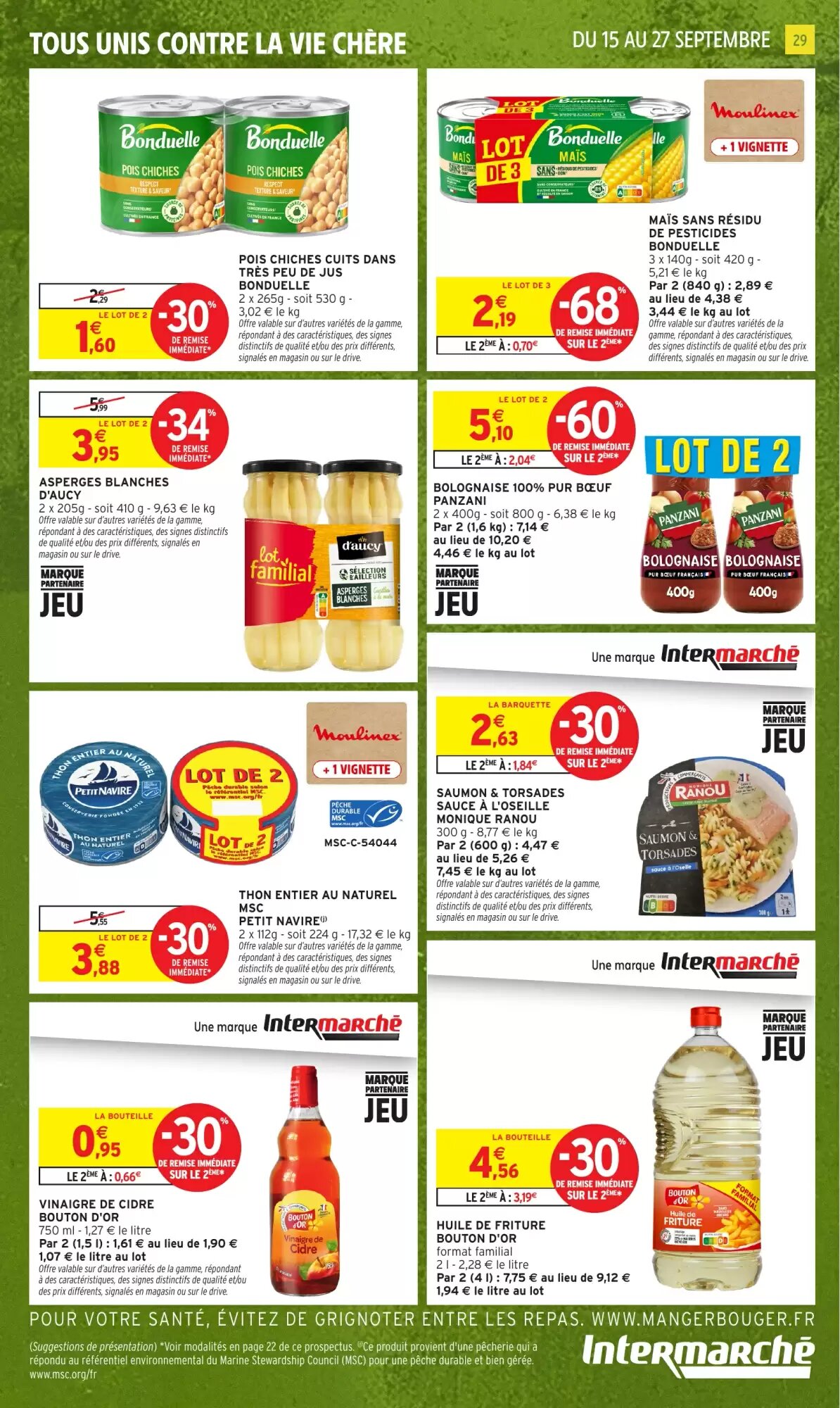 Prospectus promotionnel Intermarché valable à partir du 15/09/2026 - Page 29.