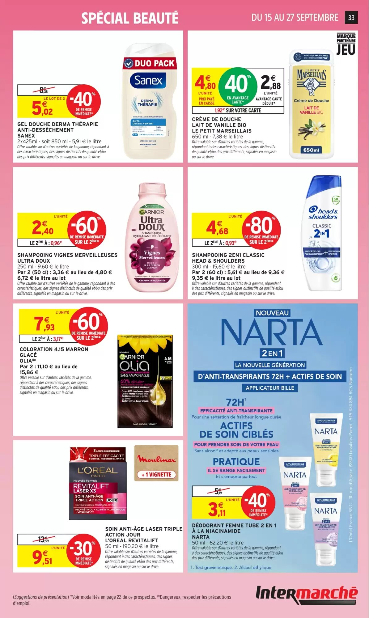 Prospectus promotionnel Intermarché valable à partir du 15/09/2026 - Page 33.