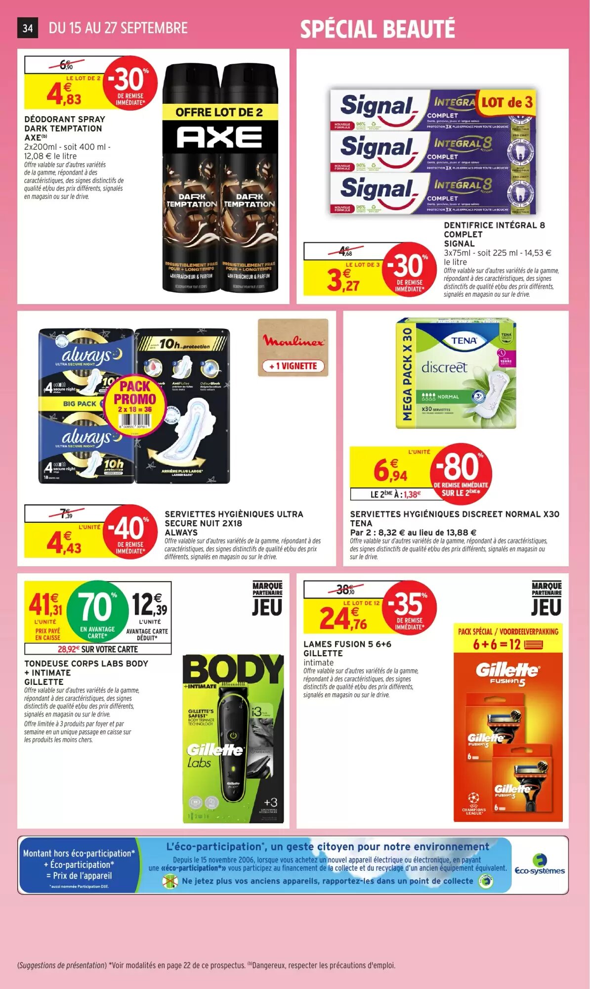 Prospectus promotionnel Intermarché valable à partir du 15/09/2026 - Page 34.