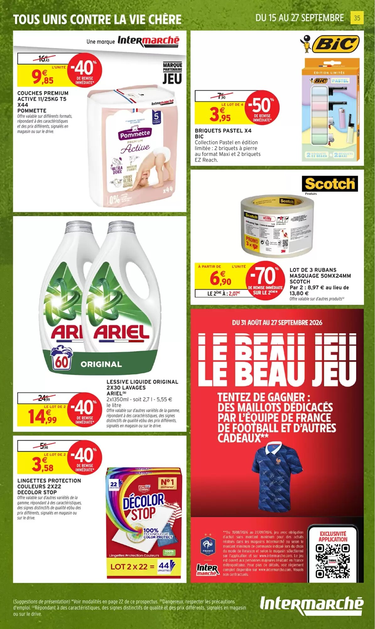 Prospectus promotionnel Intermarché valable à partir du 15/09/2026 - Page 35.