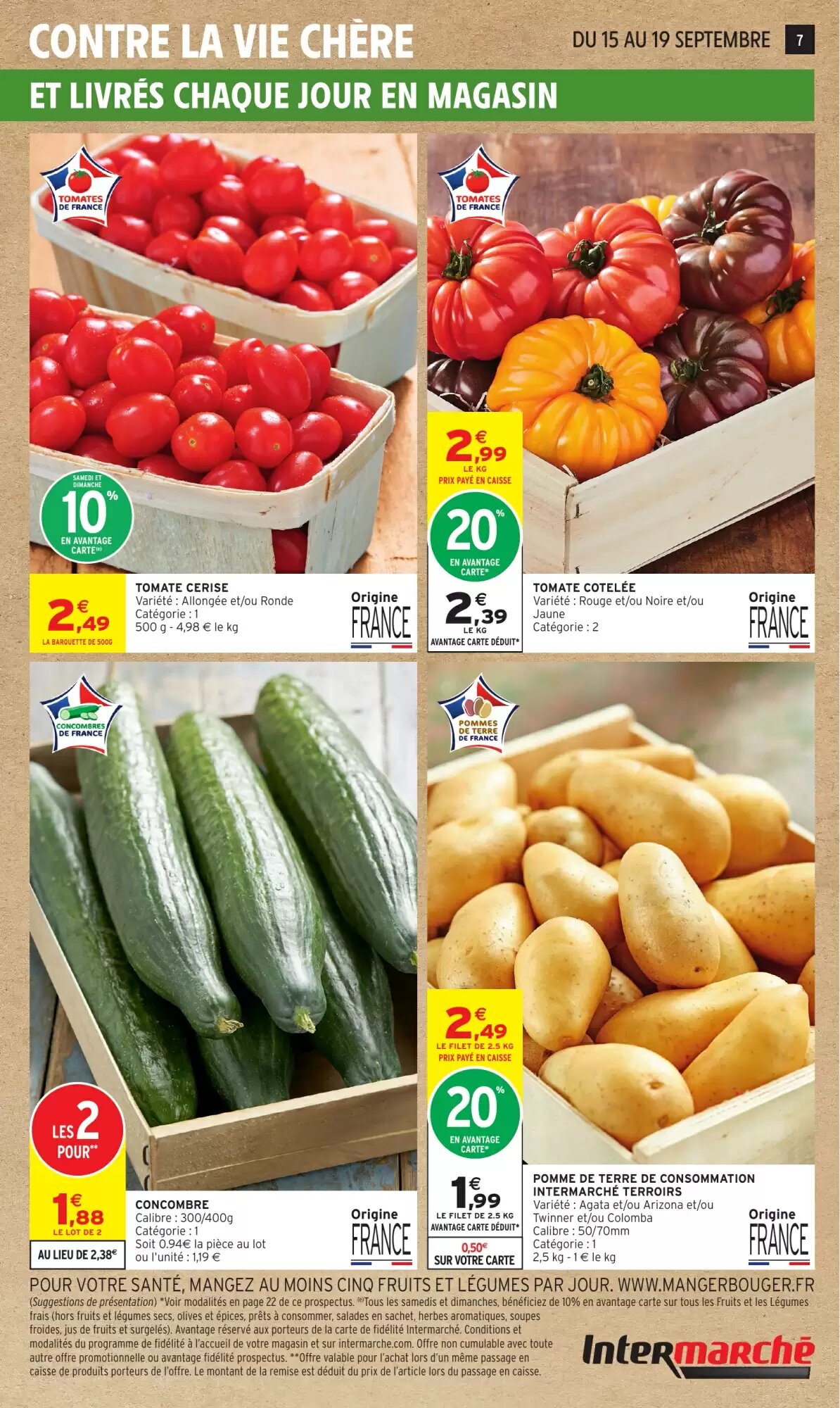 Prospectus promotionnel Intermarché valable à partir du 15/09/2026 - Page 7.