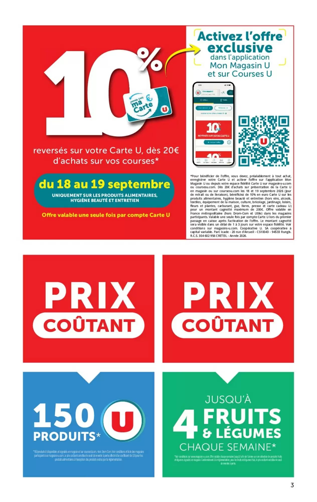 Prospectus promotionnel U Express valable à partir du 15/09/2026 - Page 3.