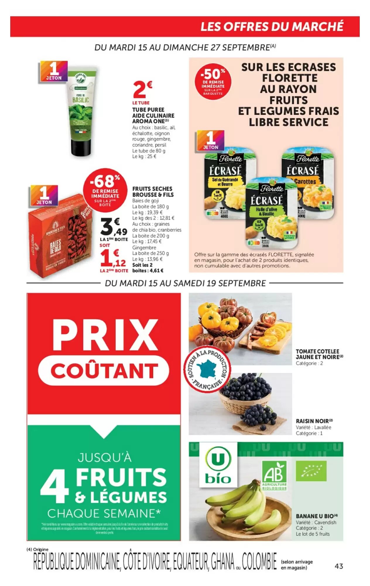 Prospectus promotionnel Hyper U valable à partir du 15/09/2026 - Page 43.
