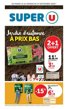 Prospectus promotionnel Super U valable à partir du 15/09/2026