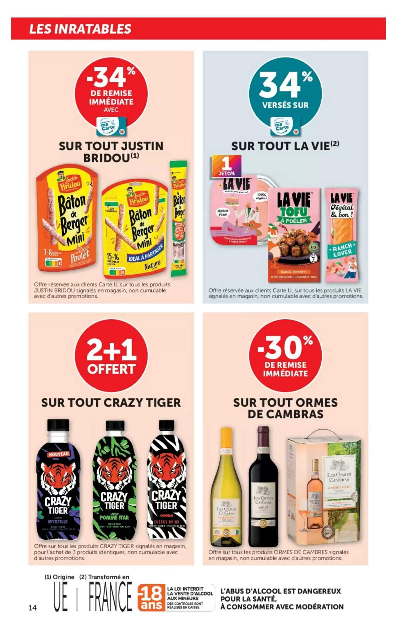 Prospectus promotionnel Super U valable à partir du 15/09/2026 - Page 14.