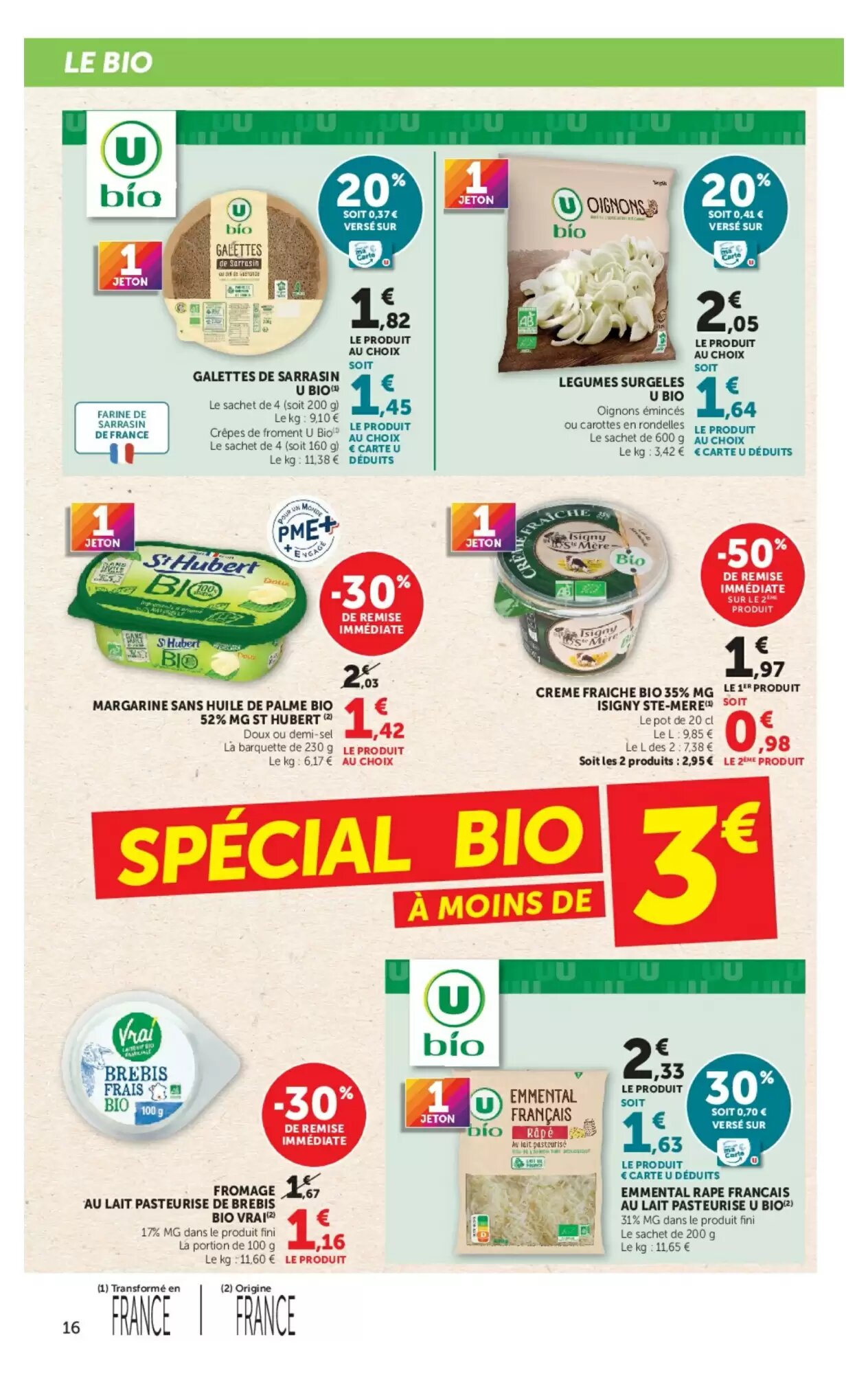 Prospectus promotionnel Super U valable à partir du 15/09/2026 - Page 16.
