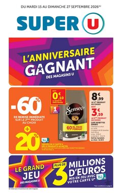 Prospectus promotionnel Super U valable à partir du 15/09/2026