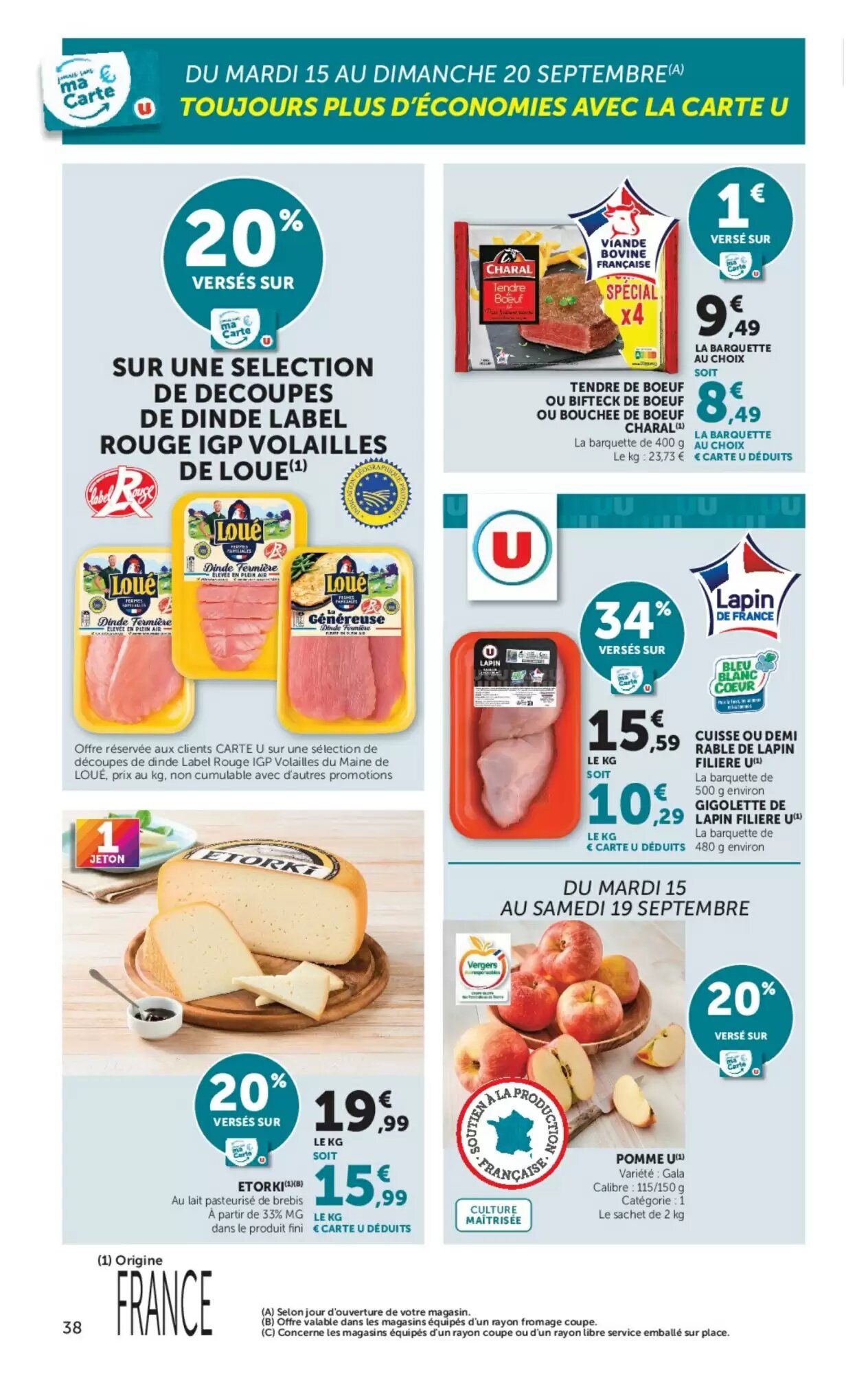 Prospectus promotionnel Super U valable à partir du 15/09/2026 - Page 38.