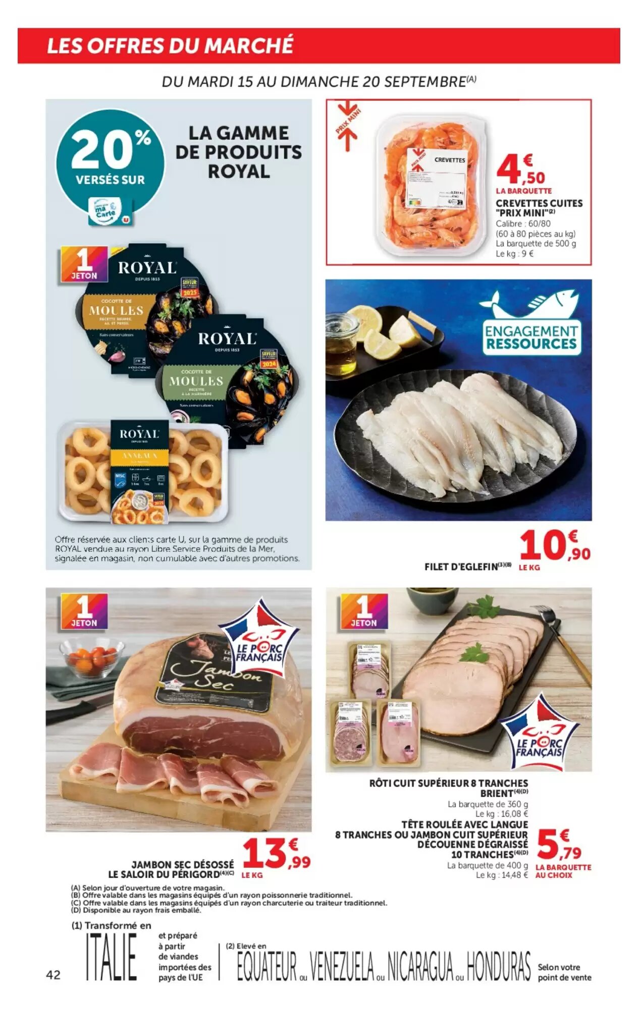 Prospectus promotionnel Super U valable à partir du 15/09/2026 - Page 42.