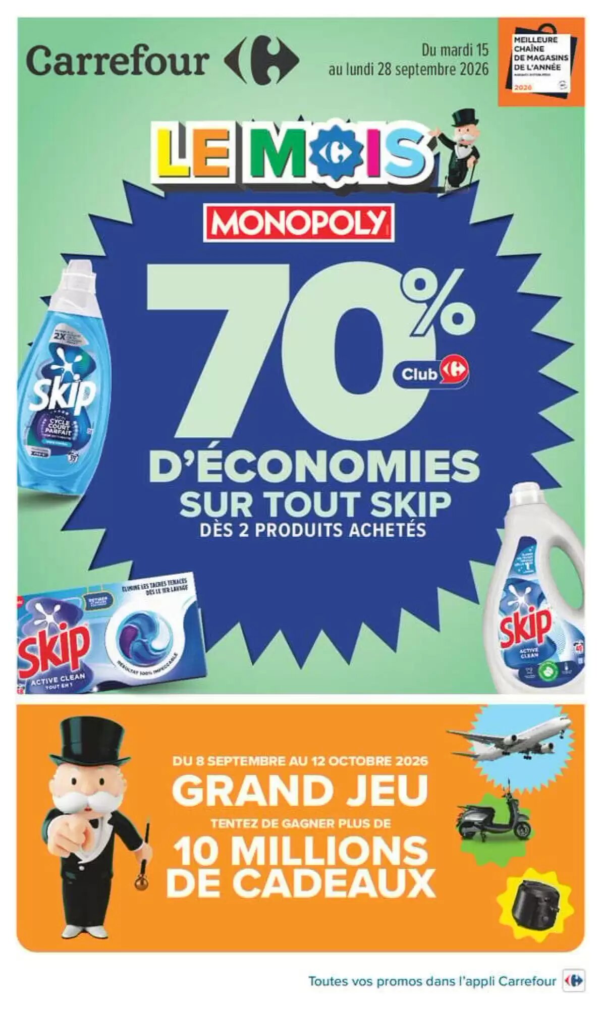 Prospectus promotionnel Carrefour valable à partir du 15/09/2026 - Page 1.