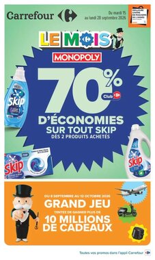 Prospectus promotionnel Carrefour valable à partir du 15/09/2026