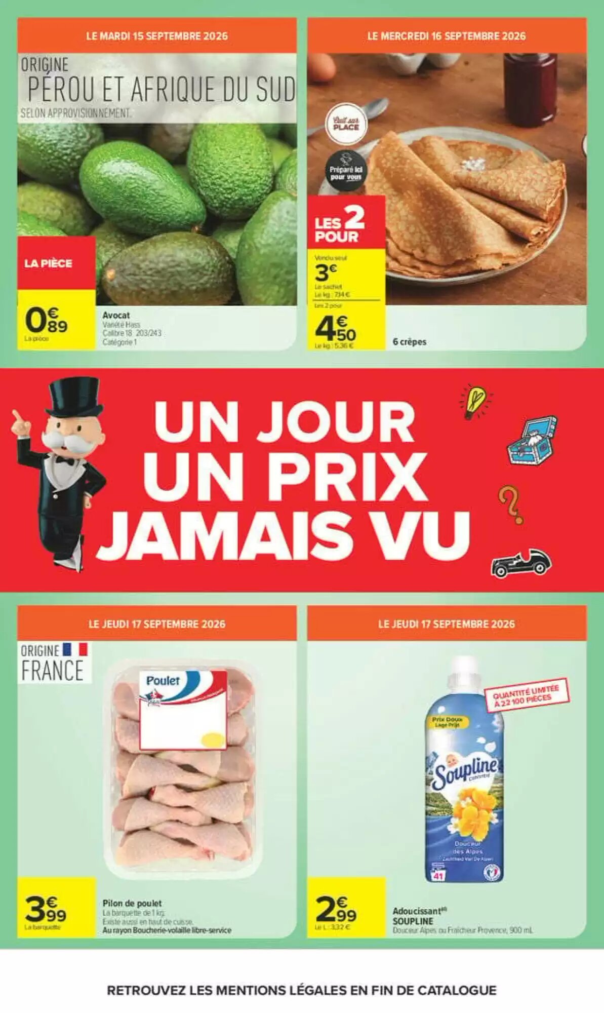 Prospectus promotionnel Carrefour valable à partir du 15/09/2026 - Page 4.