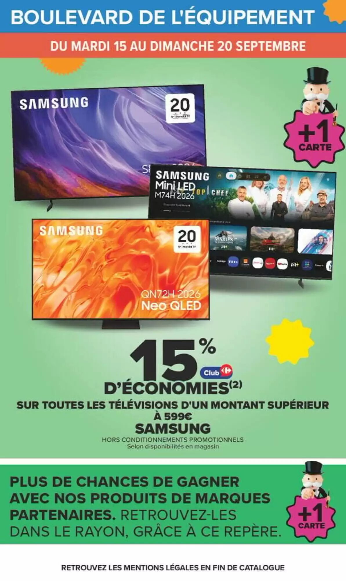 Prospectus promotionnel Carrefour valable à partir du 15/09/2026 - Page 71.