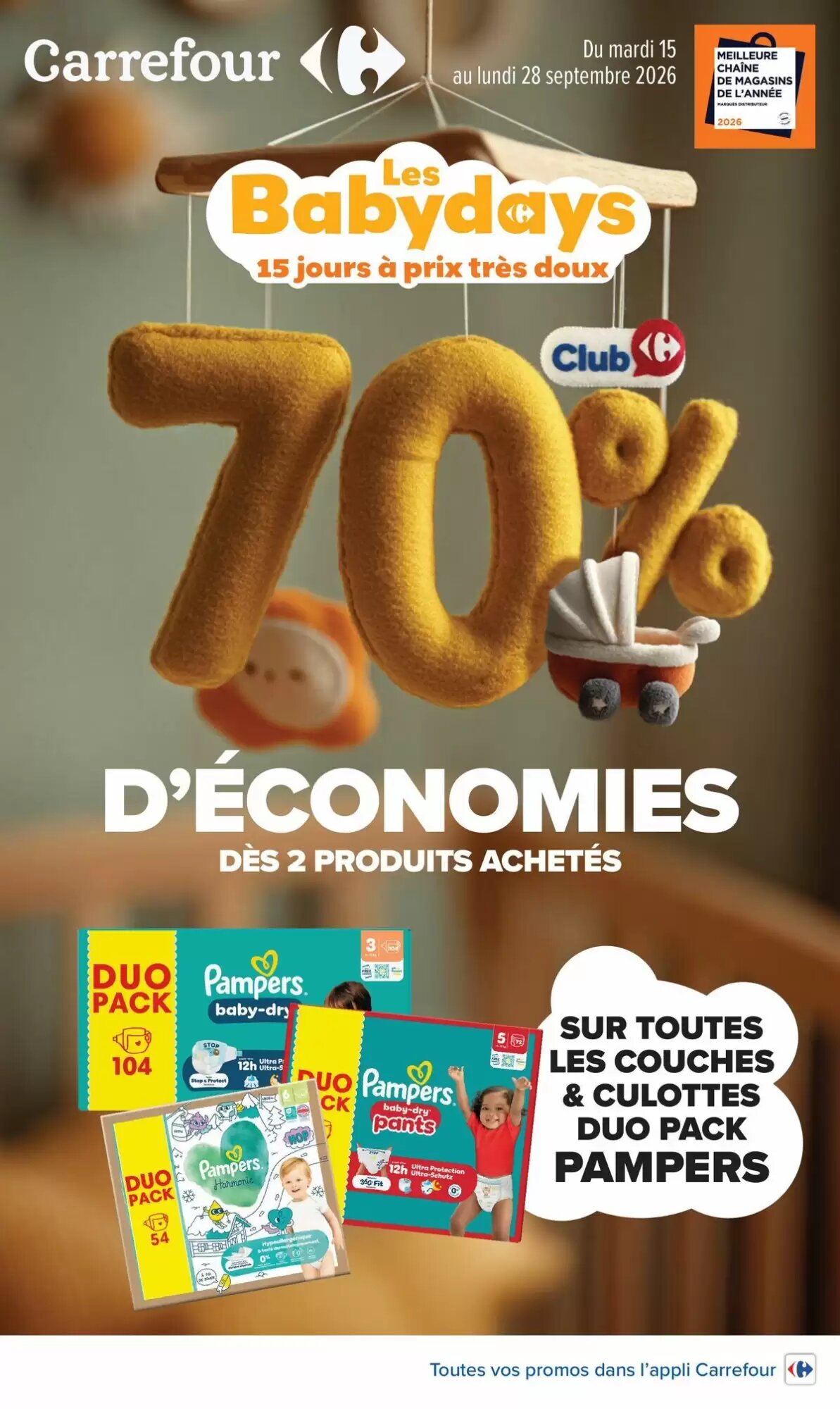Prospectus promotionnel Carrefour valable à partir du 15/09/2026 - Page 1.
