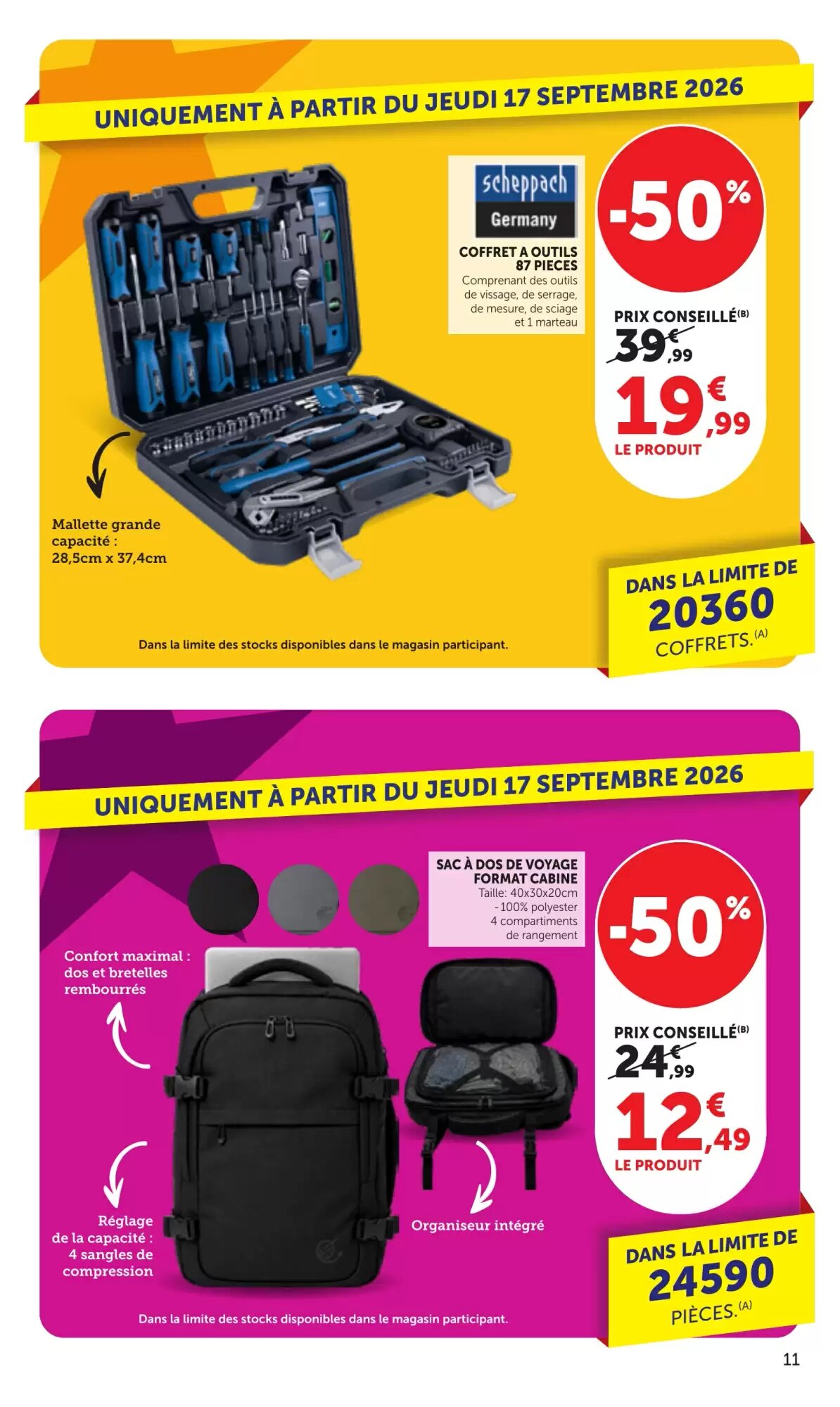 Prospectus promotionnel Bi1 valable à partir du 15/09/2026 - Page 11.
