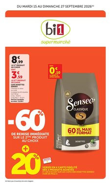 Prospectus promotionnel Bi1 valable à partir du 15/09/2026