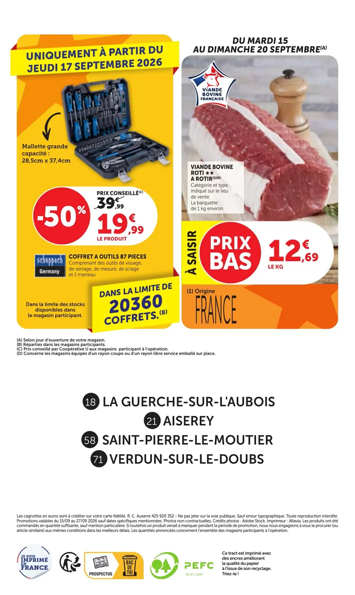 Prospectus promotionnel Bi1 valable à partir du 15/09/2026 - Page 40.