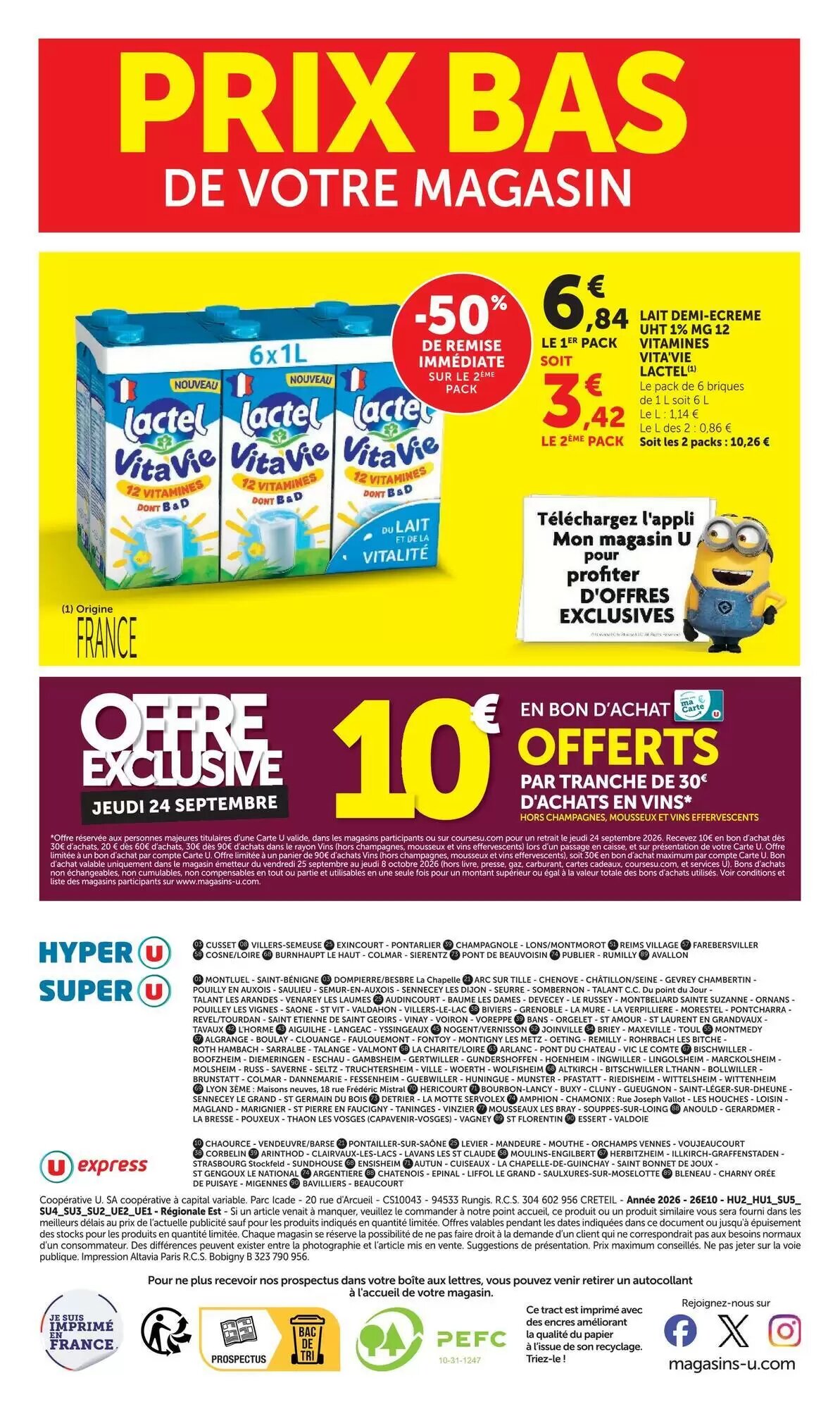 Prospectus promotionnel U Express valable à partir du 15/09/2026 - Page 36.