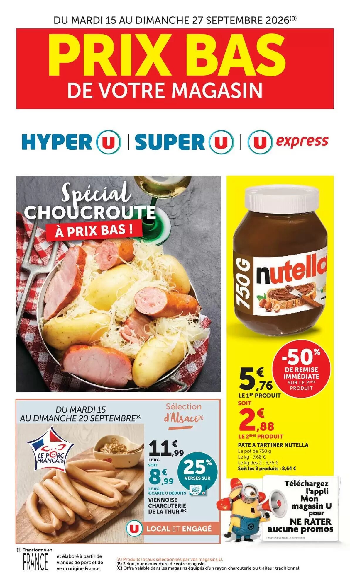 Prospectus promotionnel Super U valable à partir du 15/09/2026 - Page 1.