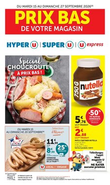 Prospectus promotionnel Super U valable à partir du 15/09/2026