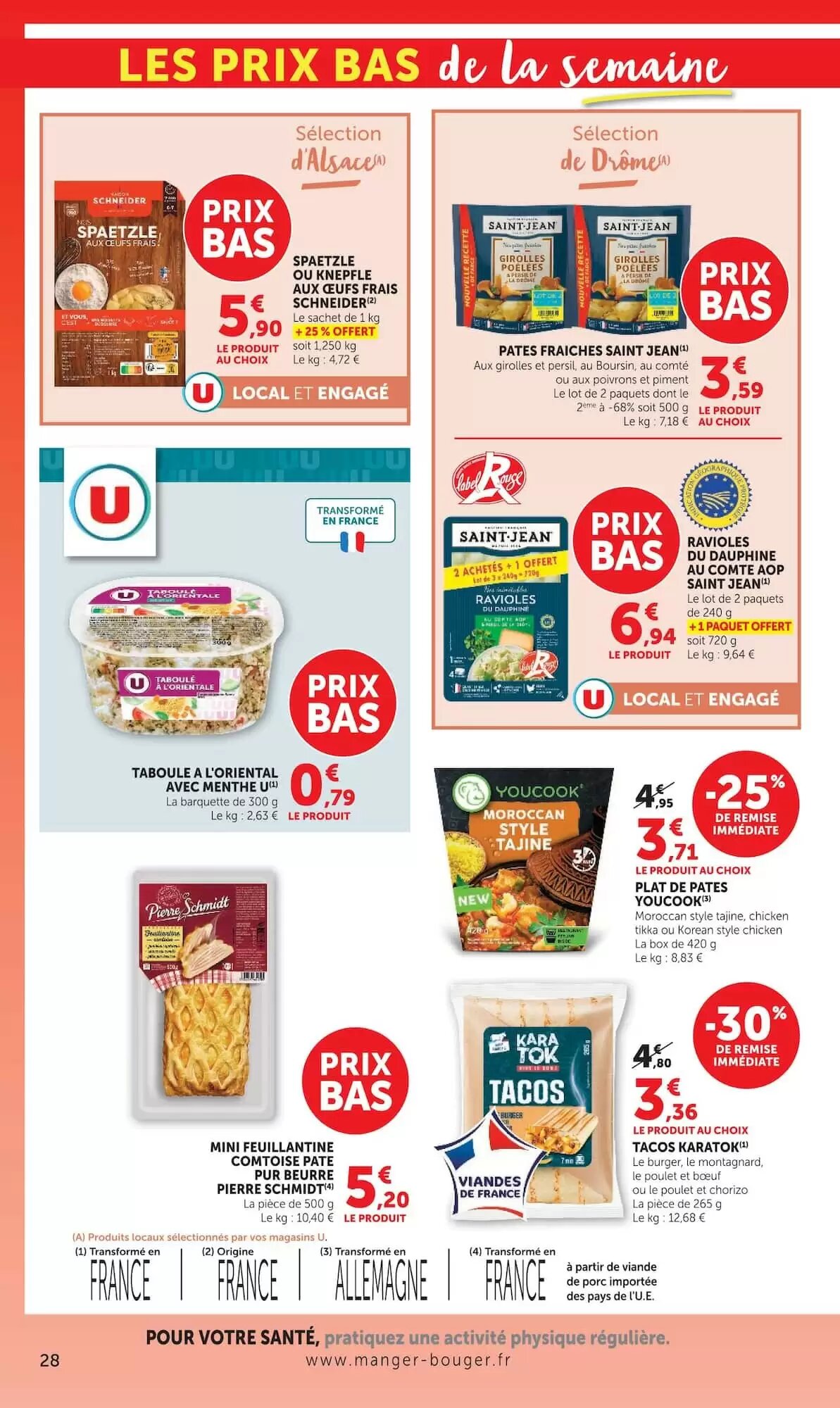 Prospectus promotionnel Super U valable à partir du 15/09/2026 - Page 28.
