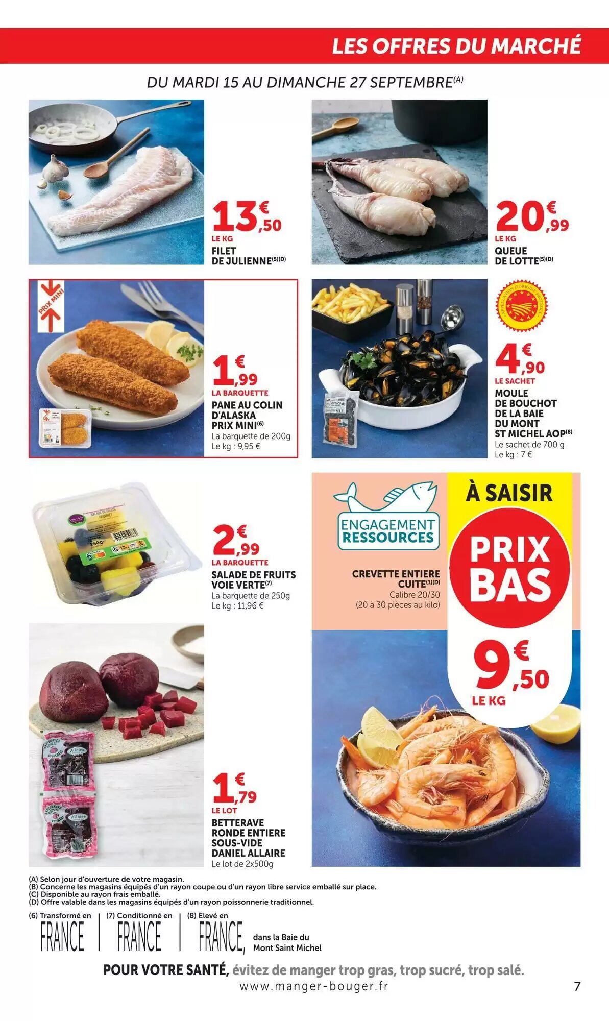 Prospectus promotionnel Super U valable à partir du 15/09/2026 - Page 7.