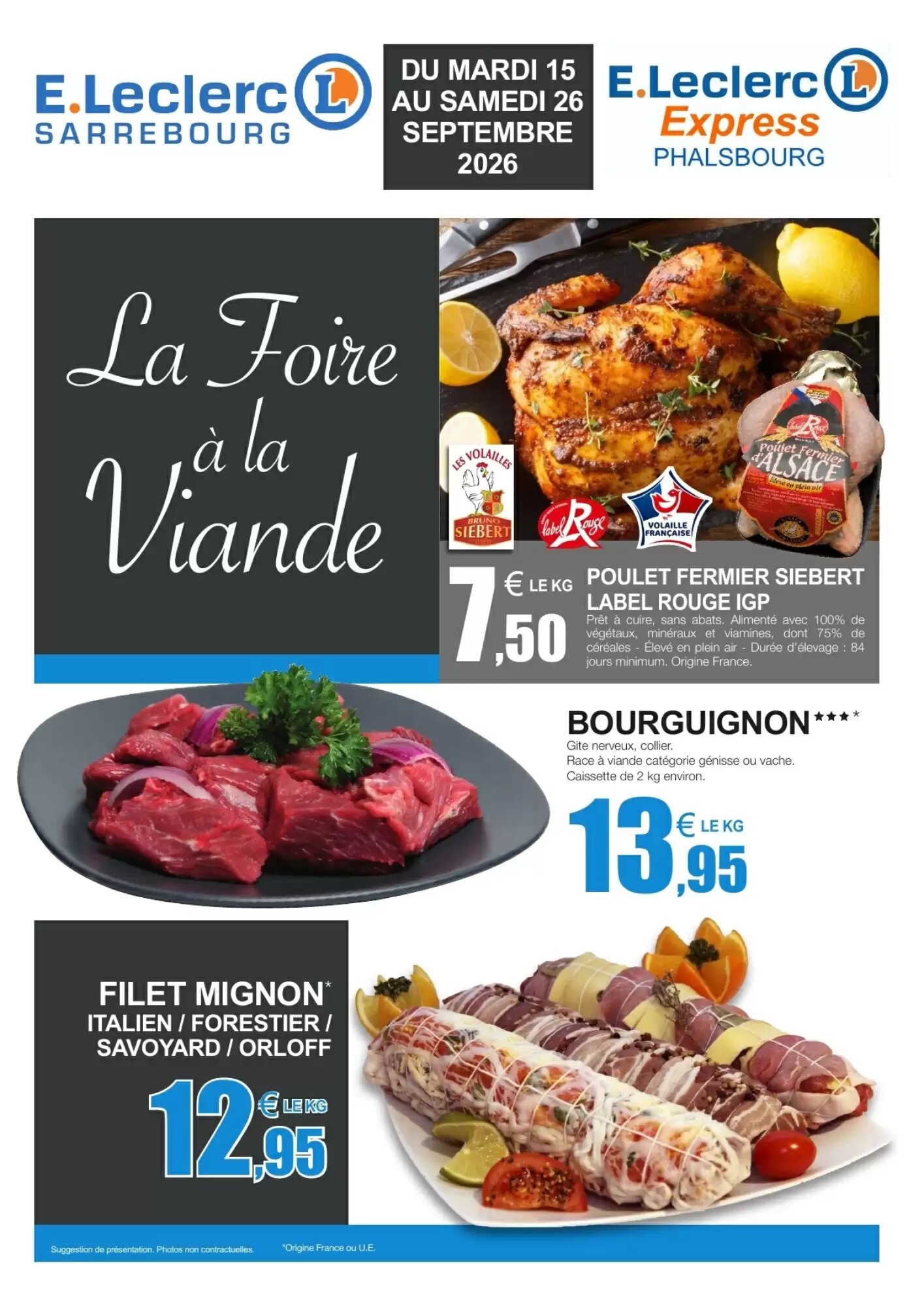 Prospectus promotionnel E.Leclerc Express valable à partir du 15/09/2026 - Page 1.