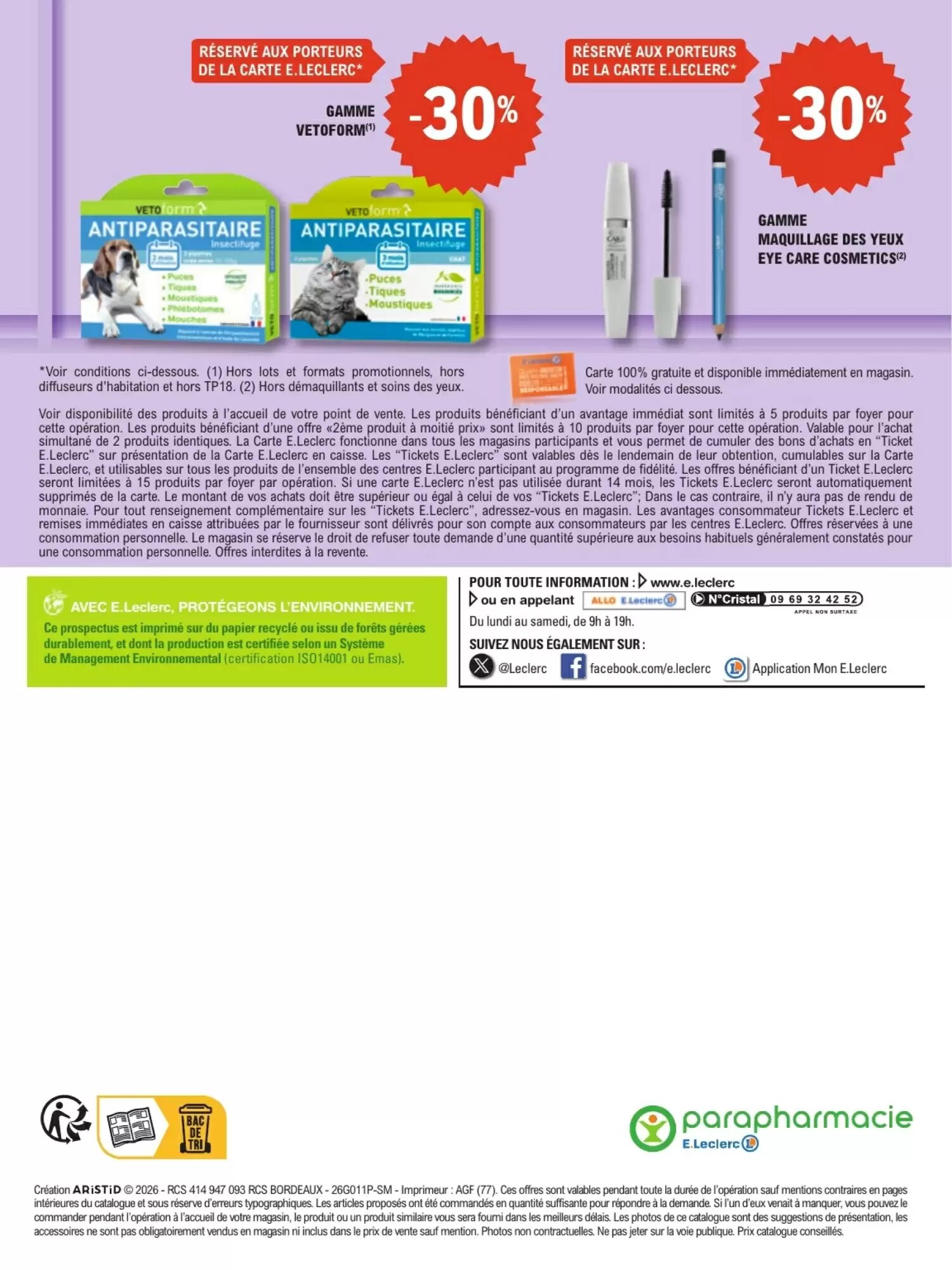 Prospectus promotionnel E.Leclerc Parapharmacie valable à partir du 15/09/2026 - Page 4.