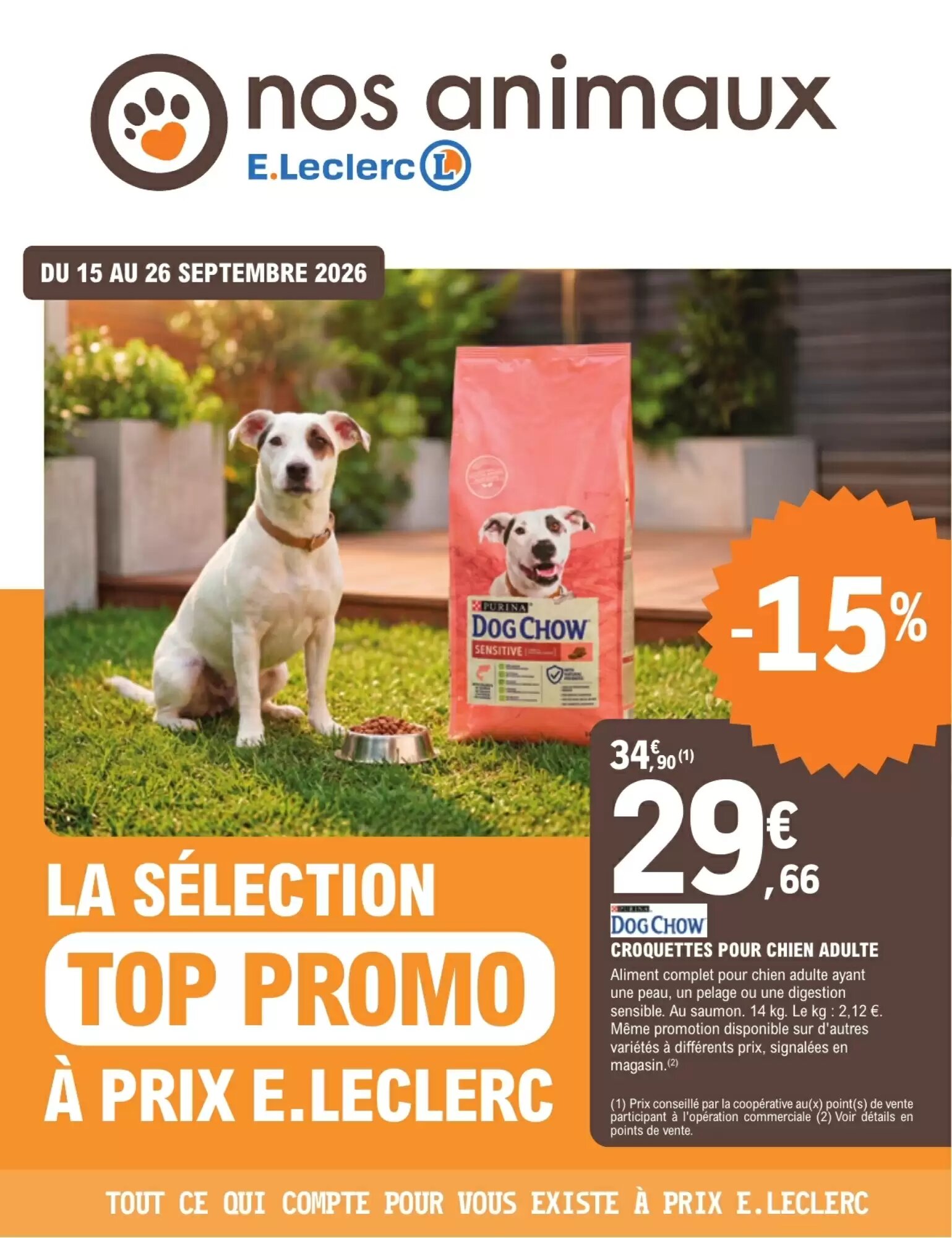 Prospectus promotionnel E.Leclerc Jardi valable à partir du 15/09/2026 - Page 1.