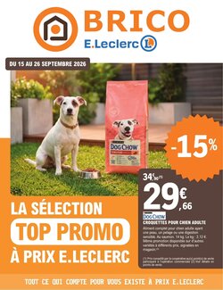 Prospectus promotionnel E.Leclerc Brico valable à partir du 15/09/2026