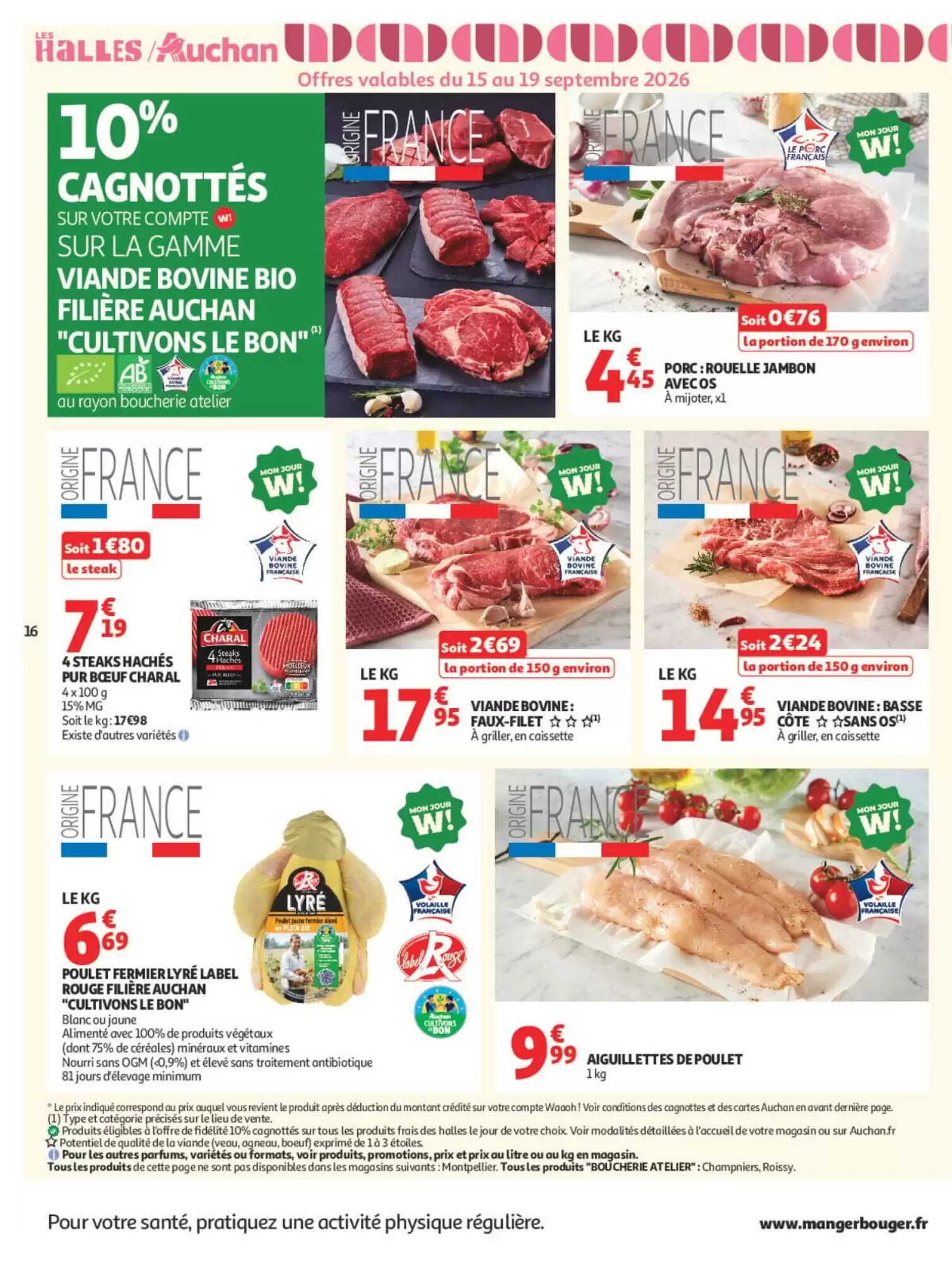 Prospectus promotionnel Auchan valable à partir du 15/09/2026 - Page 16.