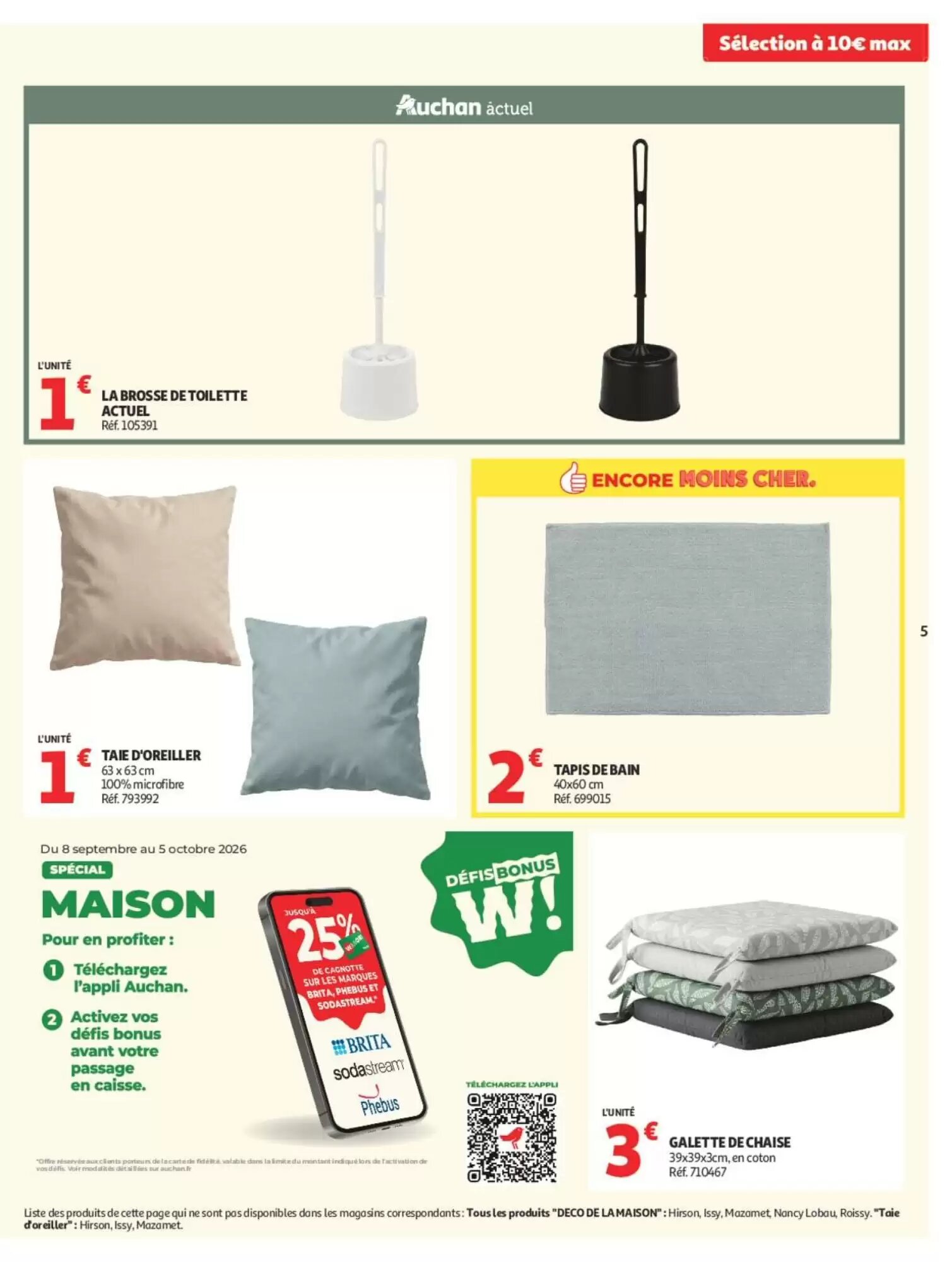 Prospectus promotionnel Auchan valable à partir du 15/09/2026 - Page 5.