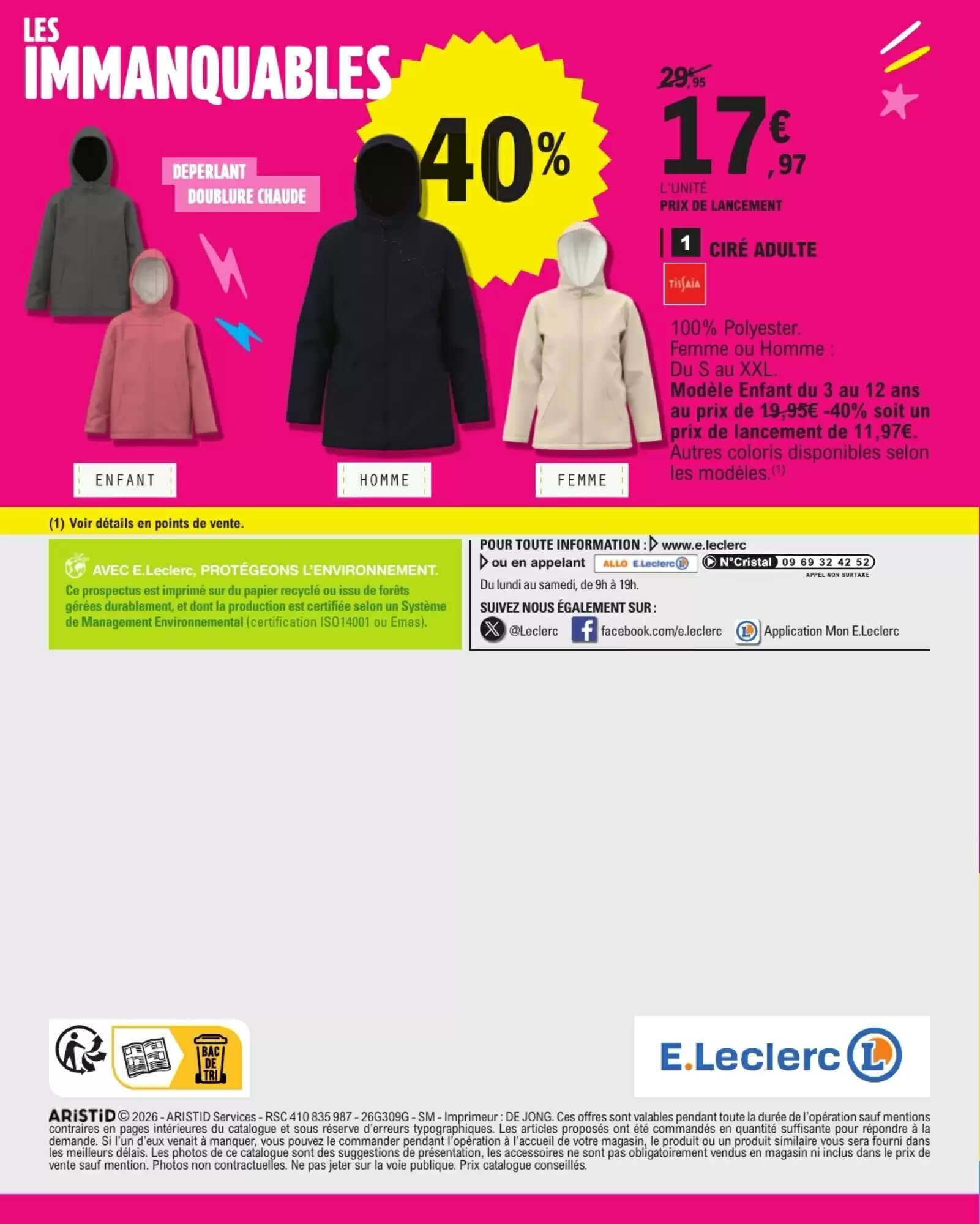 Prospectus promotionnel E.Leclerc valable à partir du 15/09/2026 - Page 44.