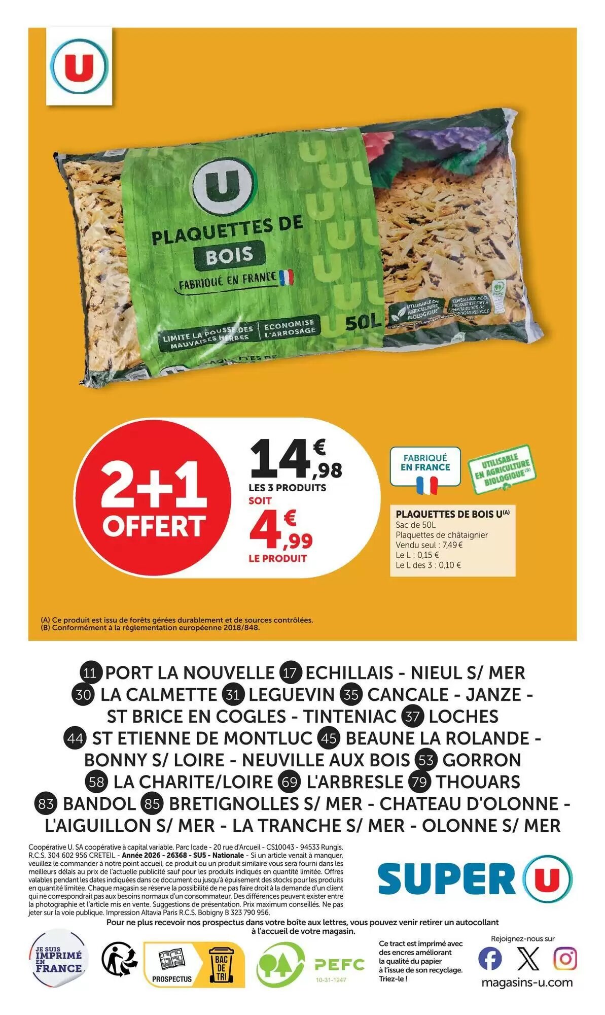 Prospectus promotionnel Super U valable à partir du 15/09/2026 - Page 20.