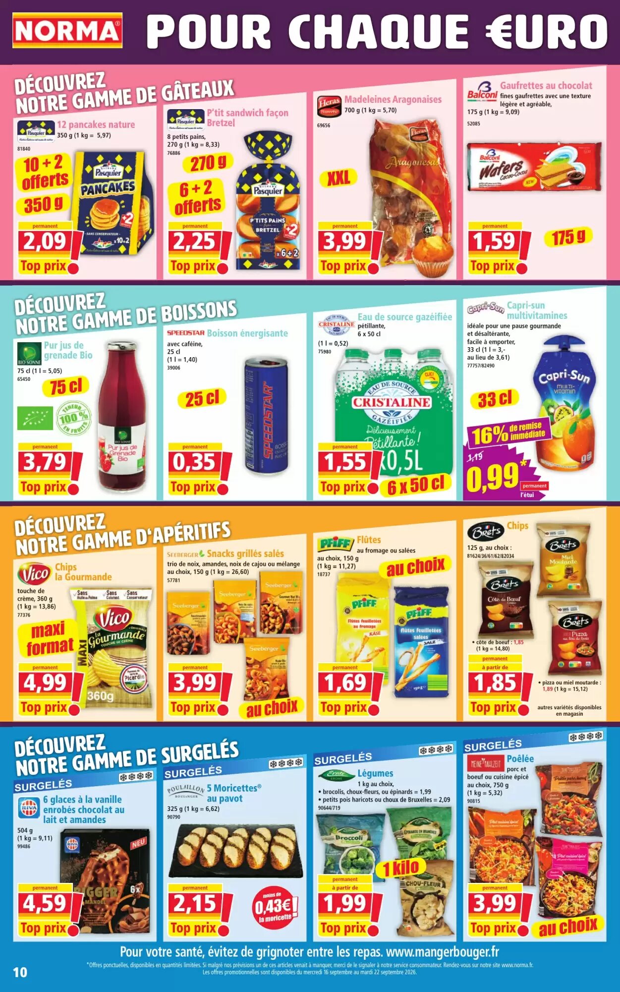 Prospectus promotionnel Norma valable à partir du 16/09/2026 - Page 10.