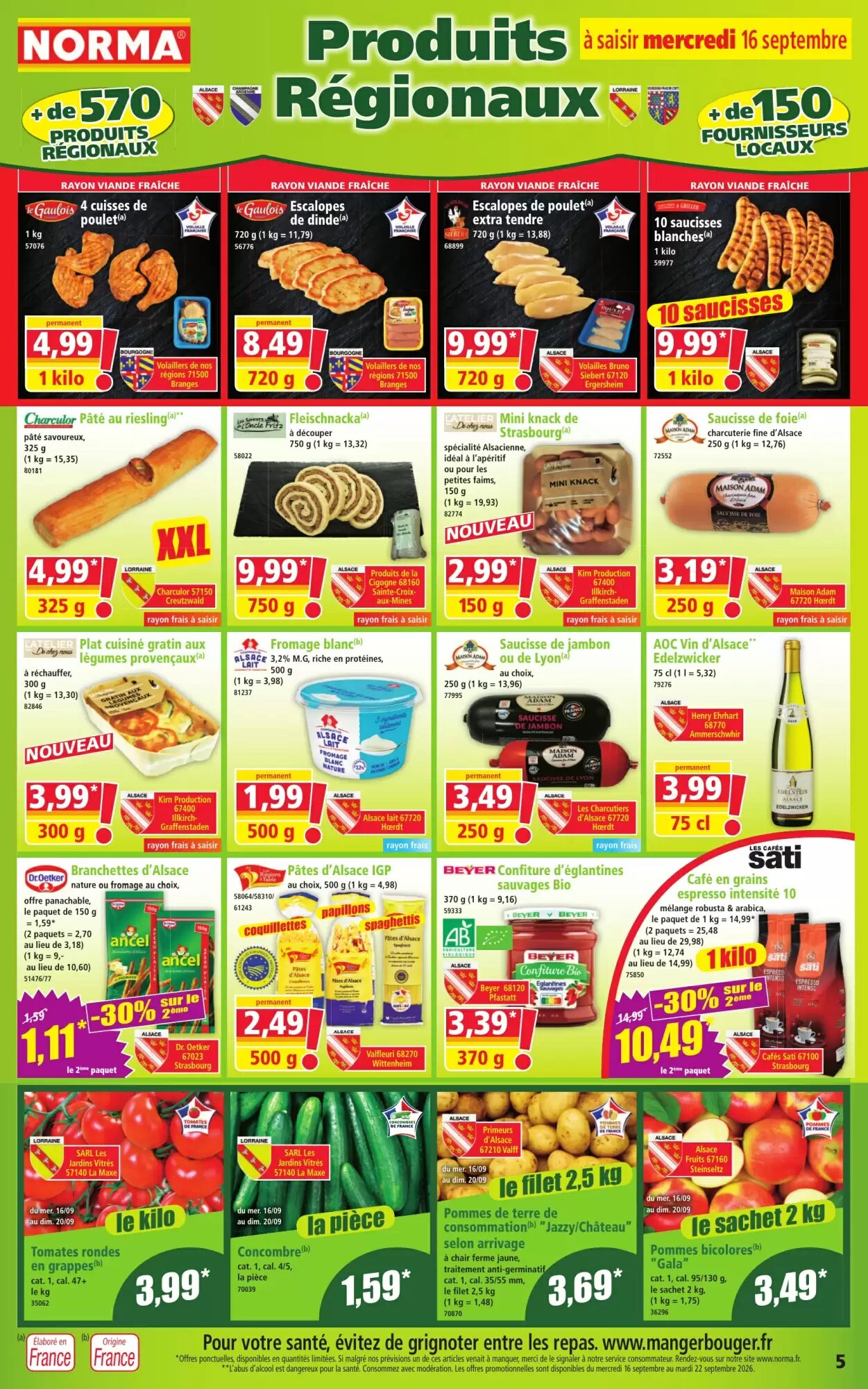 Prospectus promotionnel Norma valable à partir du 16/09/2026 - Page 5.