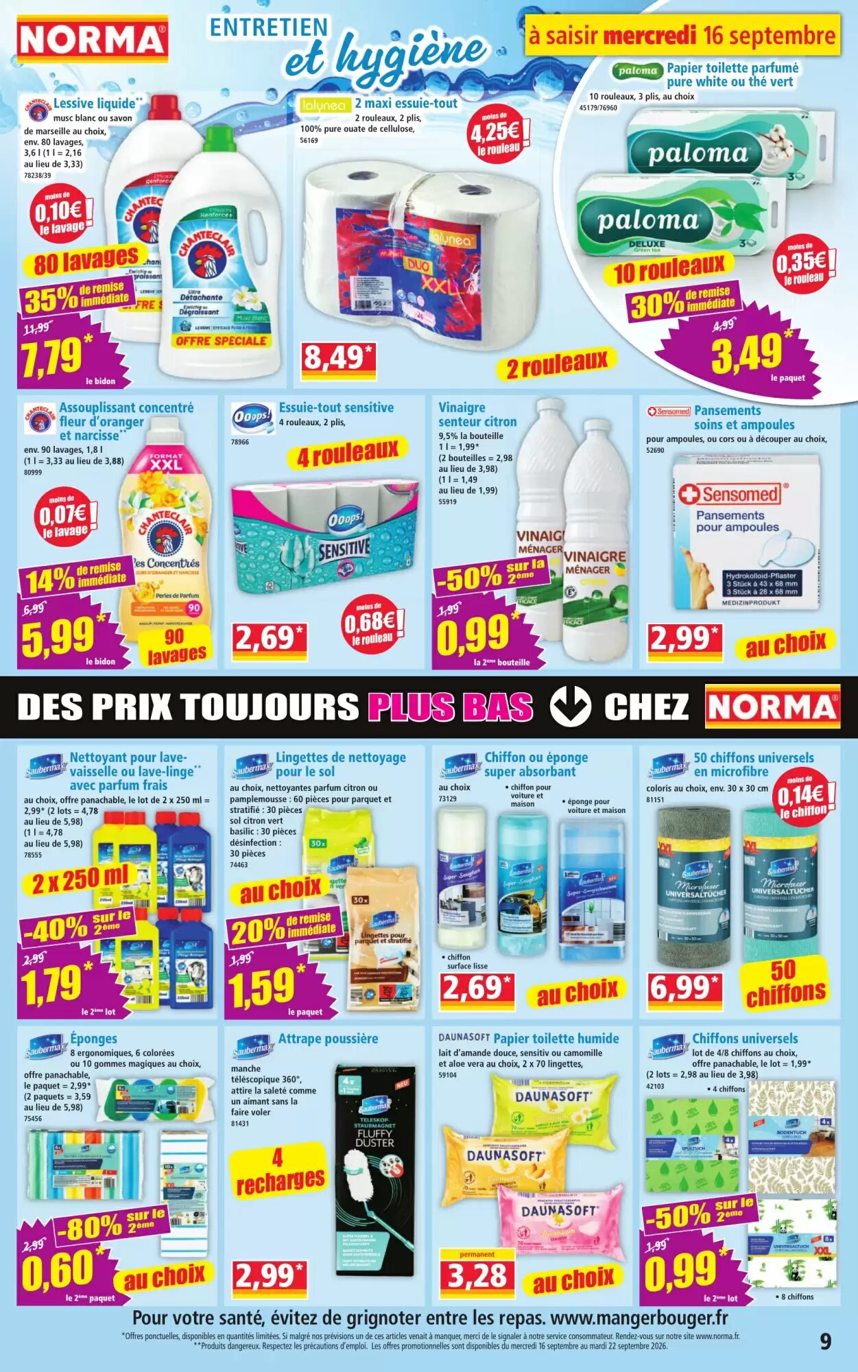 Prospectus promotionnel Norma valable à partir du 16/09/2026 - Page 9.