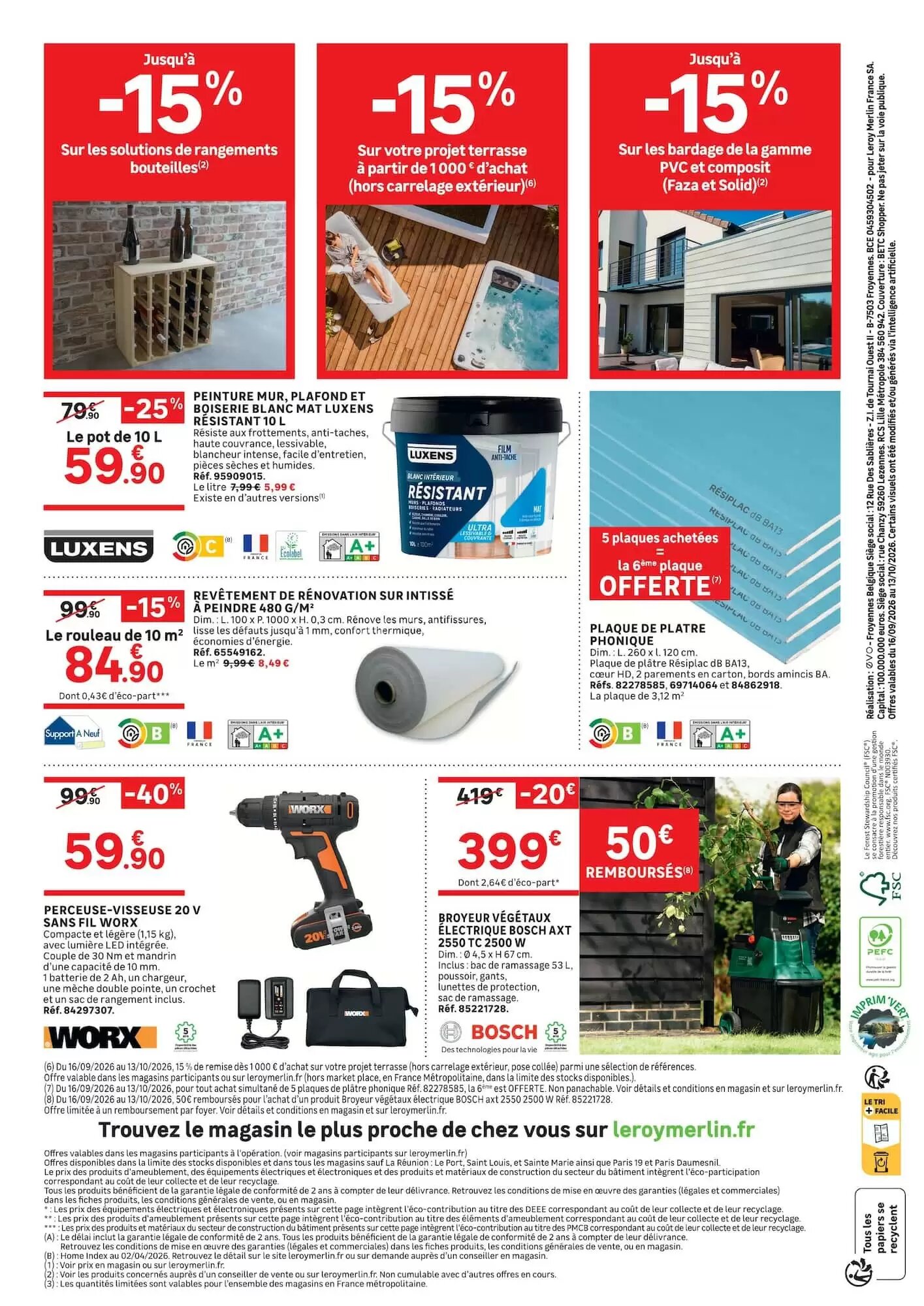Prospectus promotionnel Leroy Merlin valable à partir du 16/09/2026 - Page 4.