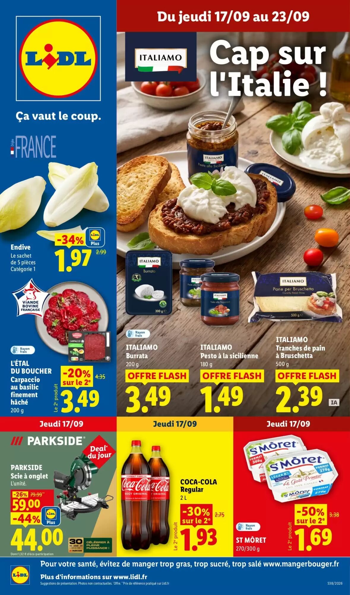 Prospectus promotionnel Lidl valable à partir du 17/09/2026 - Page 1.