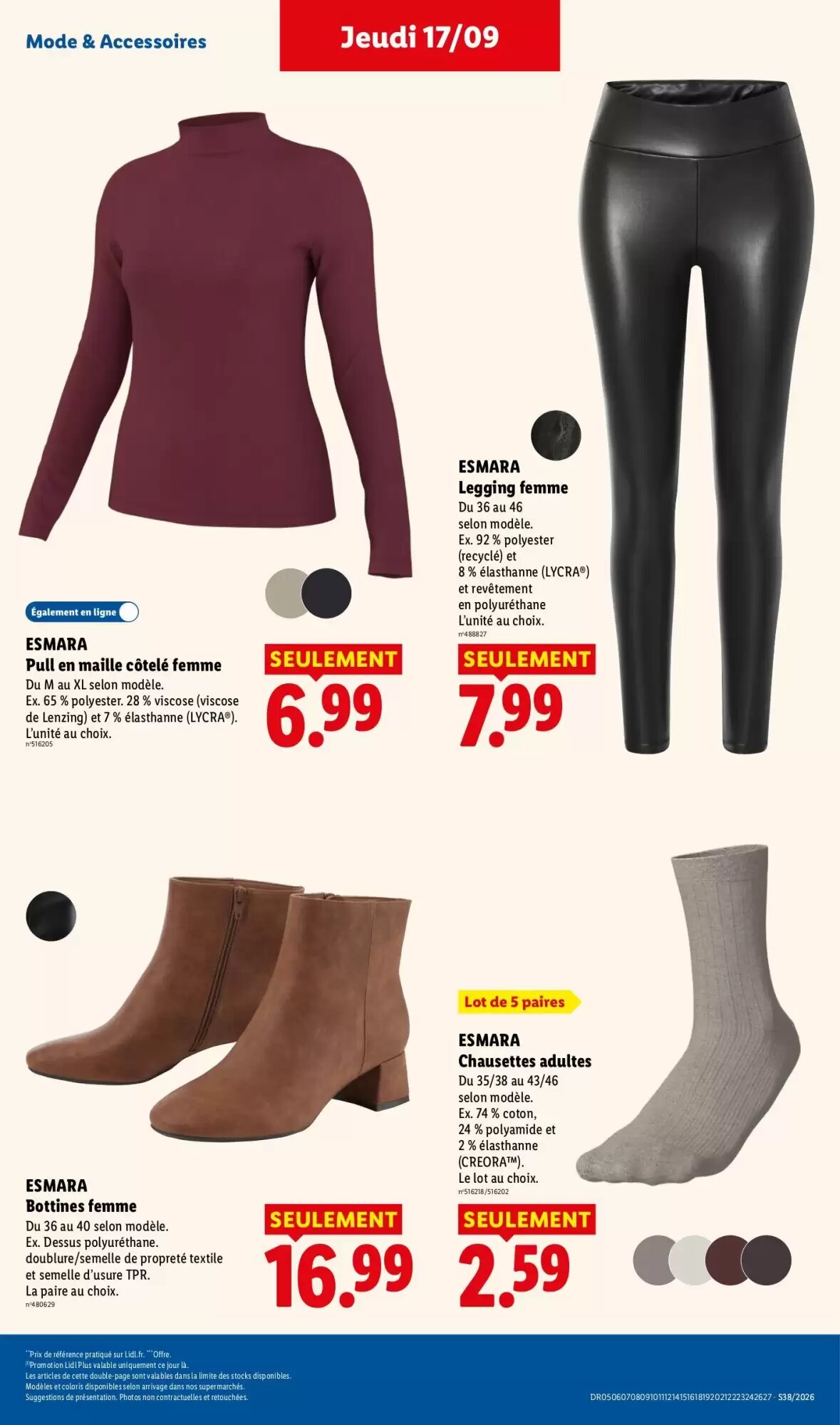 Prospectus promotionnel Lidl valable à partir du 17/09/2026 - Page 35.