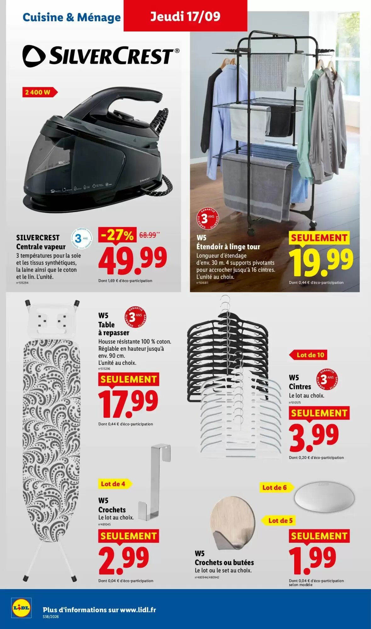 Prospectus promotionnel Lidl valable à partir du 17/09/2026 - Page 40.