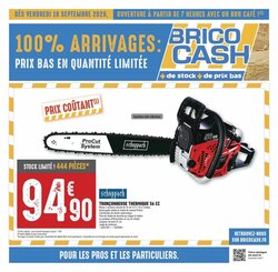 Prospectus promotionnel Brico Cash valable à partir du 18/09/2026