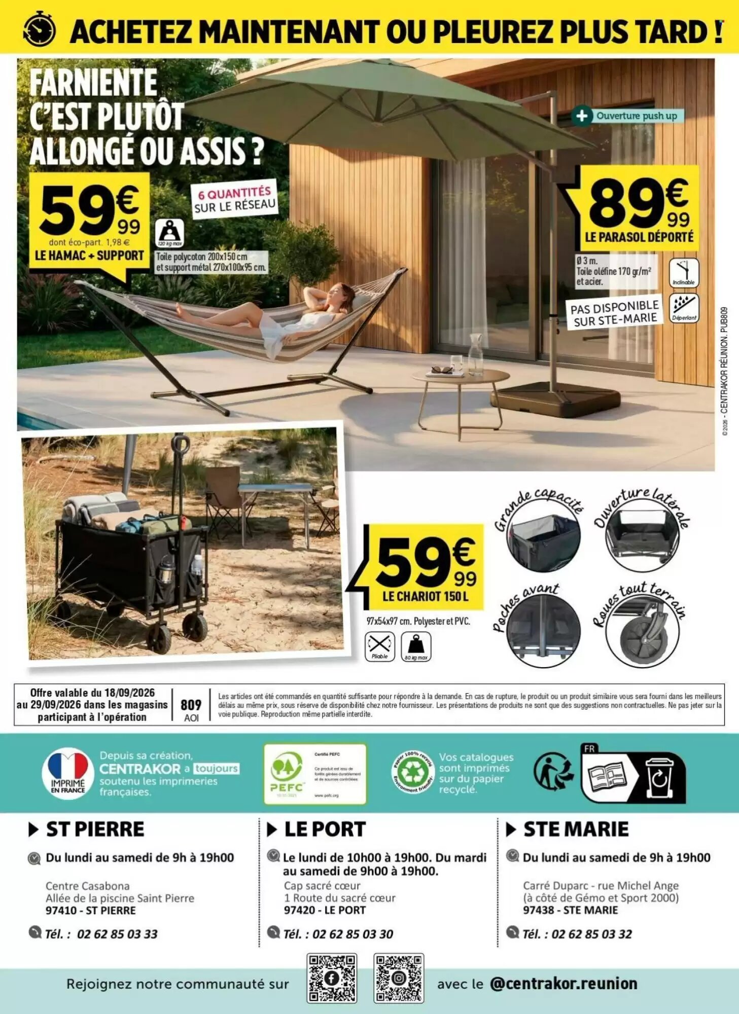 Prospectus promotionnel Centrakor valable à partir du 18/09/2026 - Page 9.