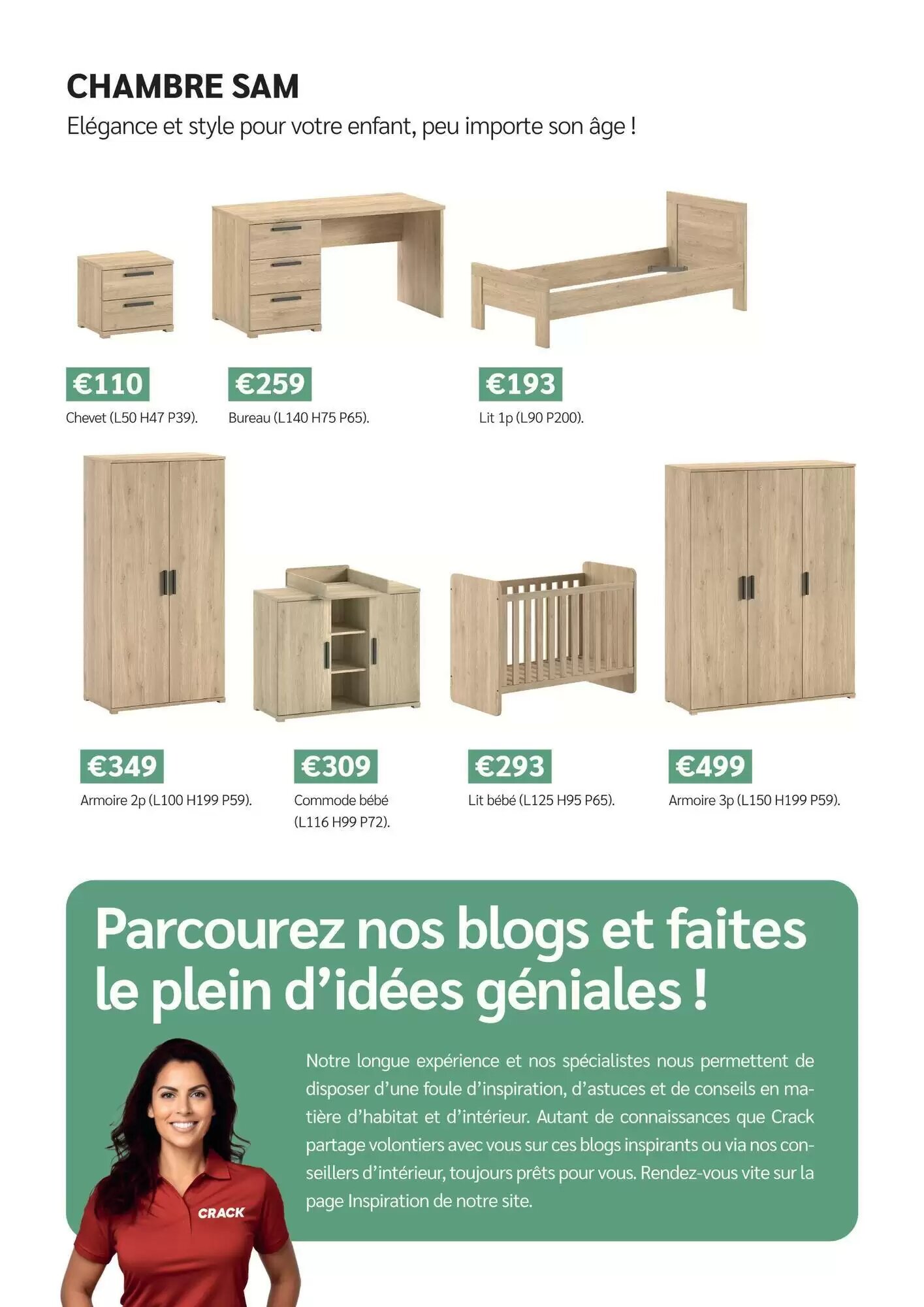 Prospectus promotionnel Meubles Crack valable à partir du 18/09/2026 - Page 23.